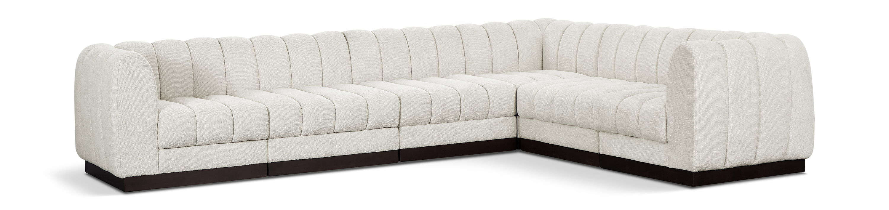 Quinn - 6 Piece Modular Corner Sectional - Cream