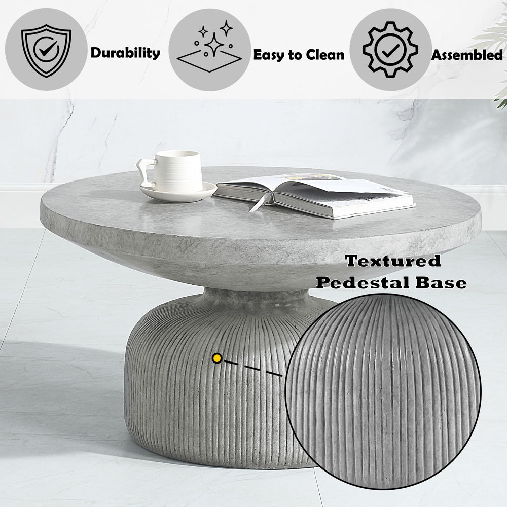 Laddie - Coffee Table - Weathered Gray, gray, view 5