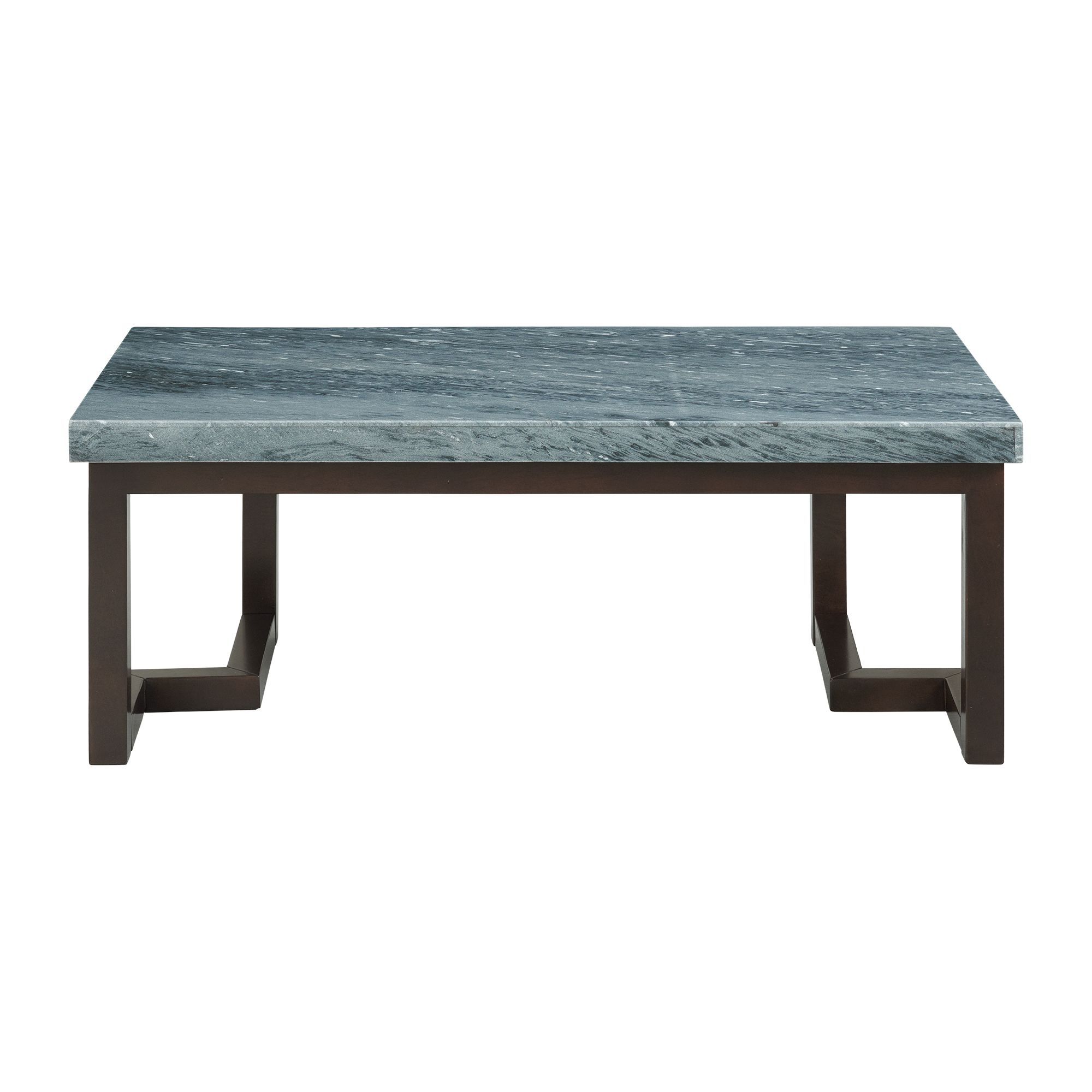 Kimble Marble Rectangular Coffee Table Gray New Lots Furniture
