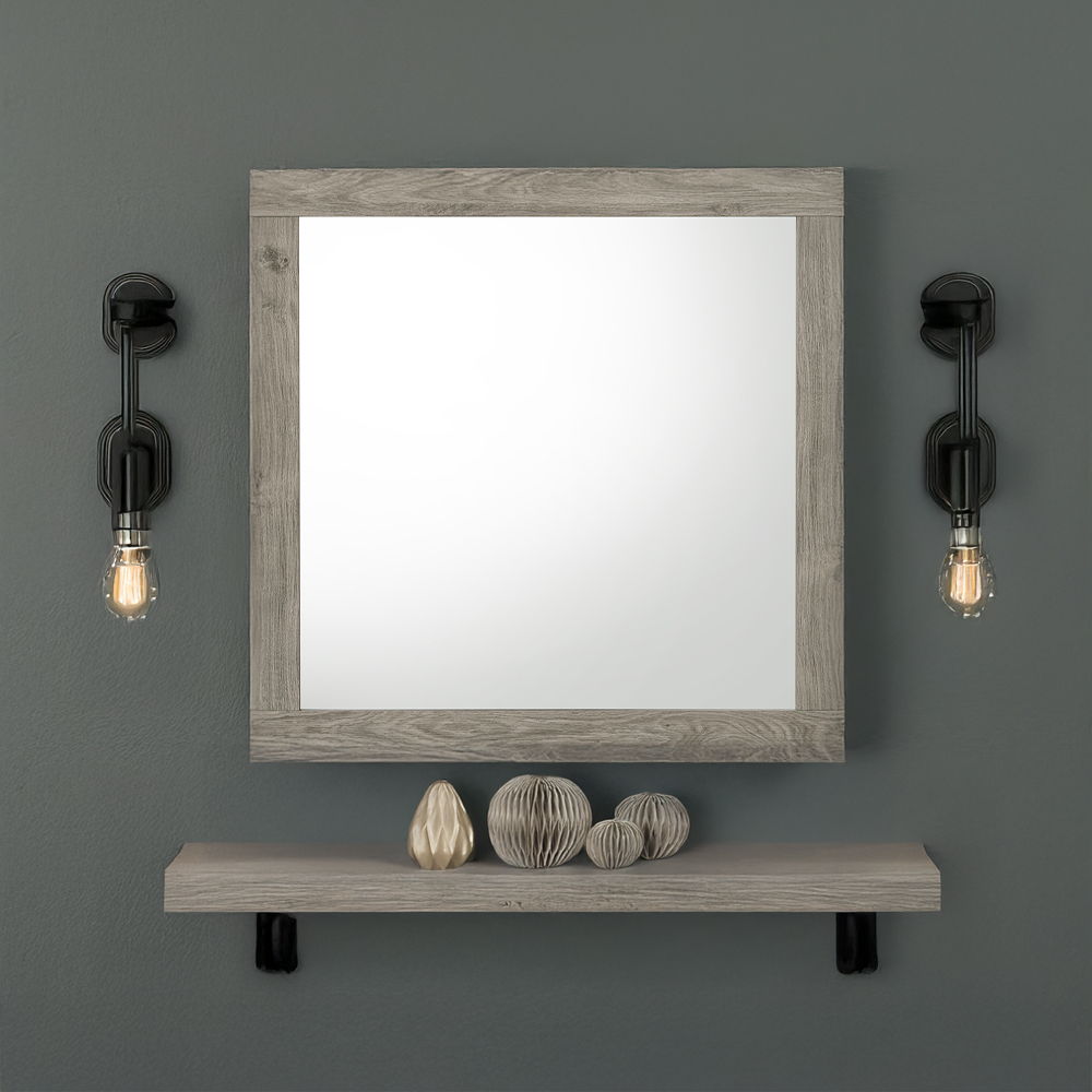 Mari - Mirror - Light Gray Finish, gray, view 7