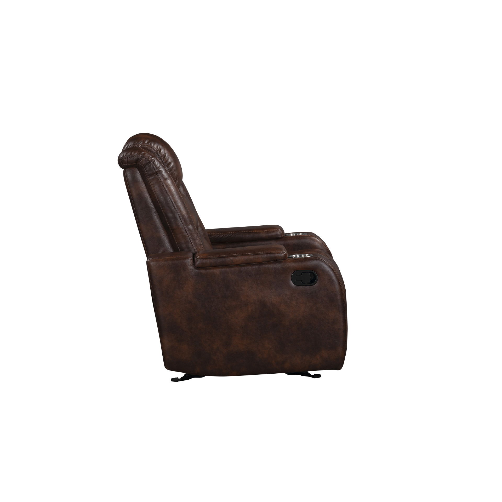 Chester - Glider Recliner - Brown, dark brown, view 8