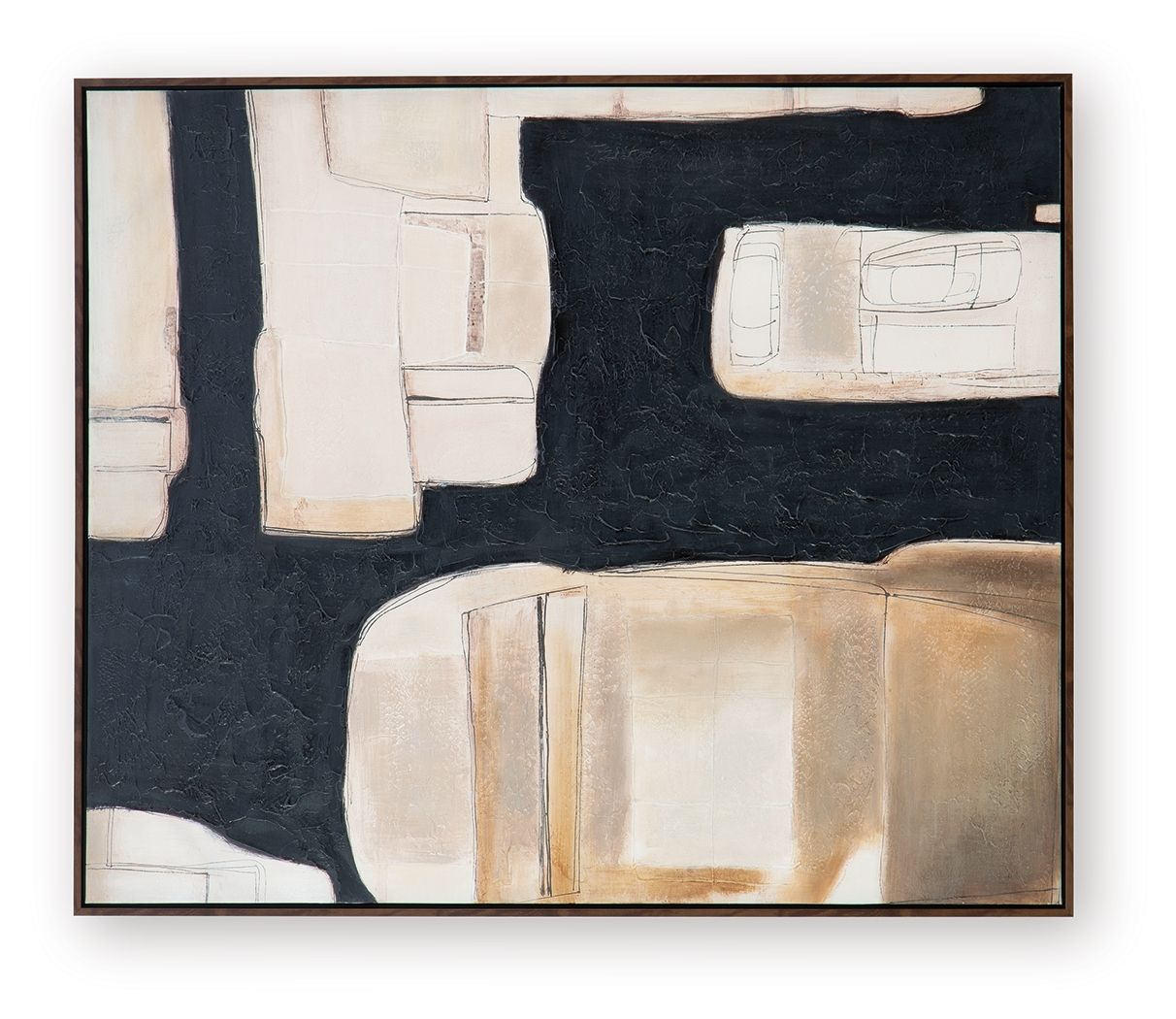 Ashley Furniture Feyville - Wall Art - Black / Brown / Cream - Image 4
