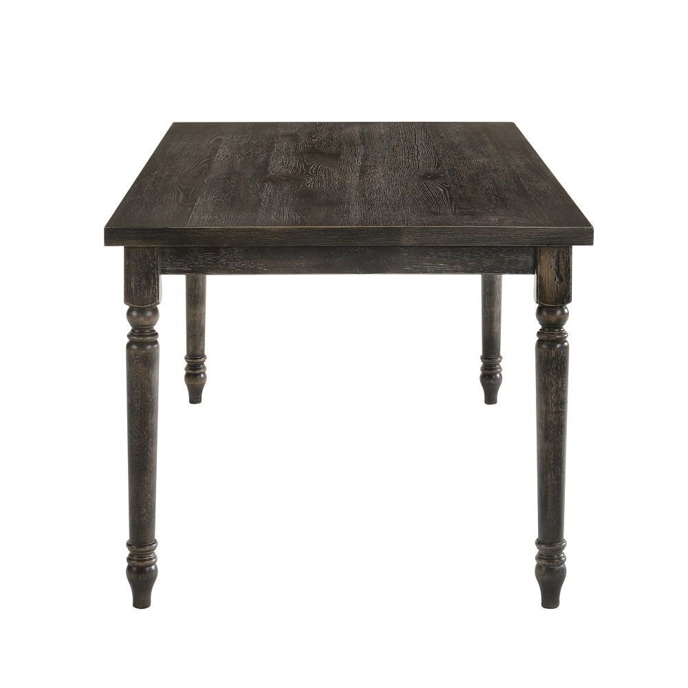 Claudia II - Dining Table - Weathered Gray, dark gray, view 3