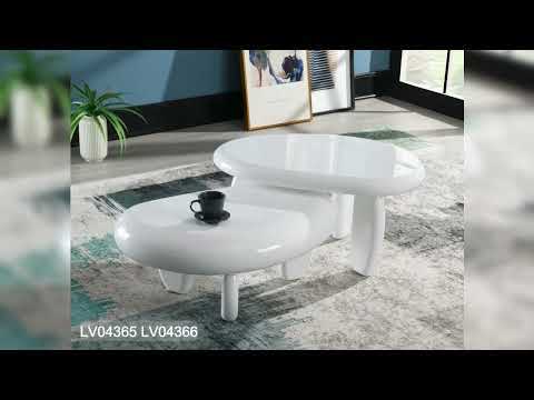 Charlene - End Table - Gray High Gloss, dark gray, view 6