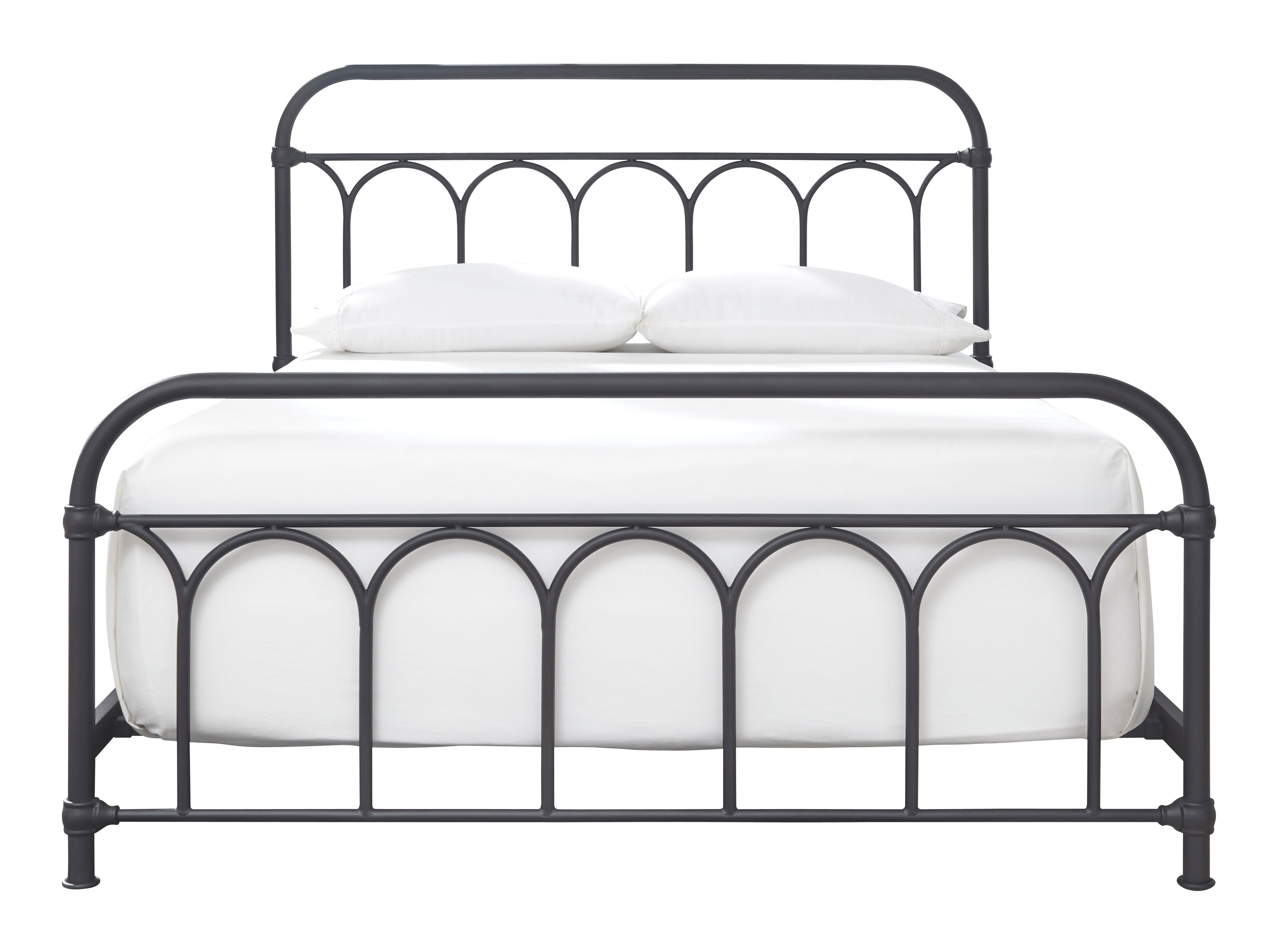 Nashburg - Queen Metal Bed - Black