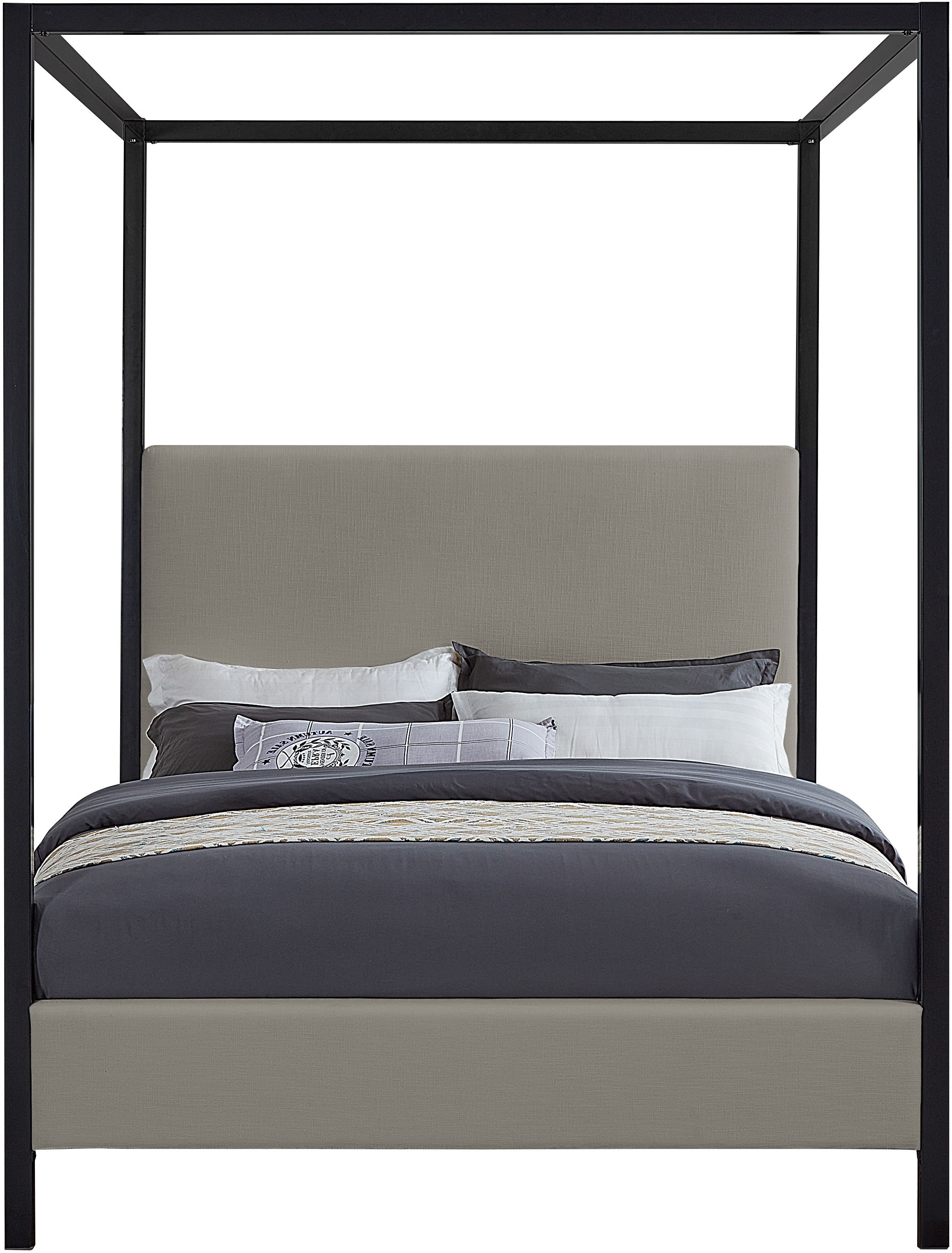 James - Queen Bed - Gray