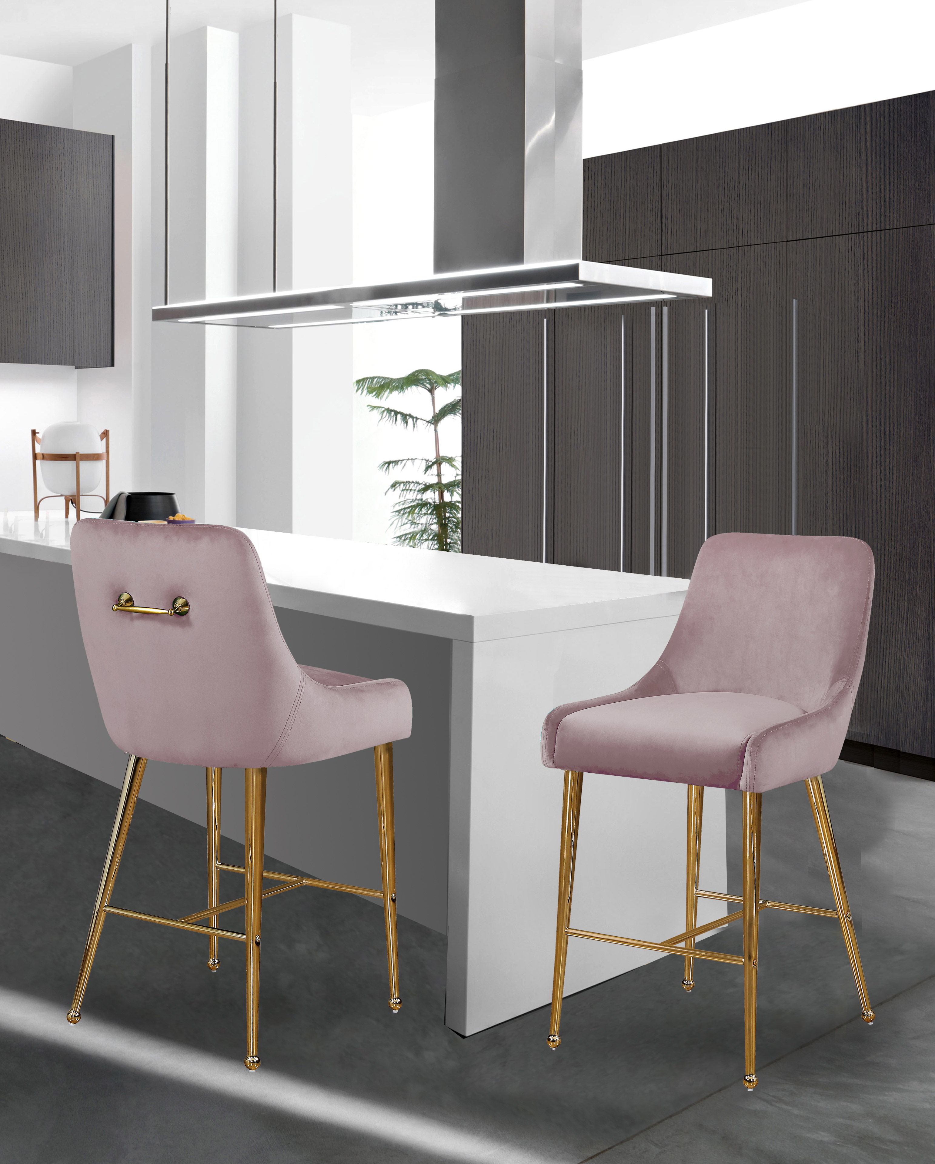 Owen - Stool (Set of 2) - Pink