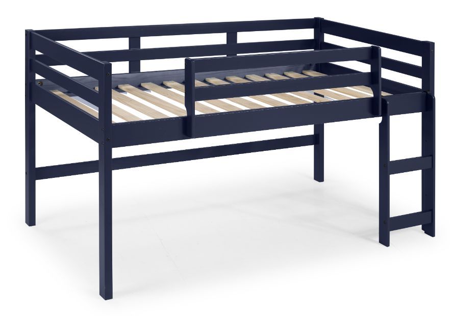 Lara - Twin Loft Bed - Navy Blue, blue, view 2