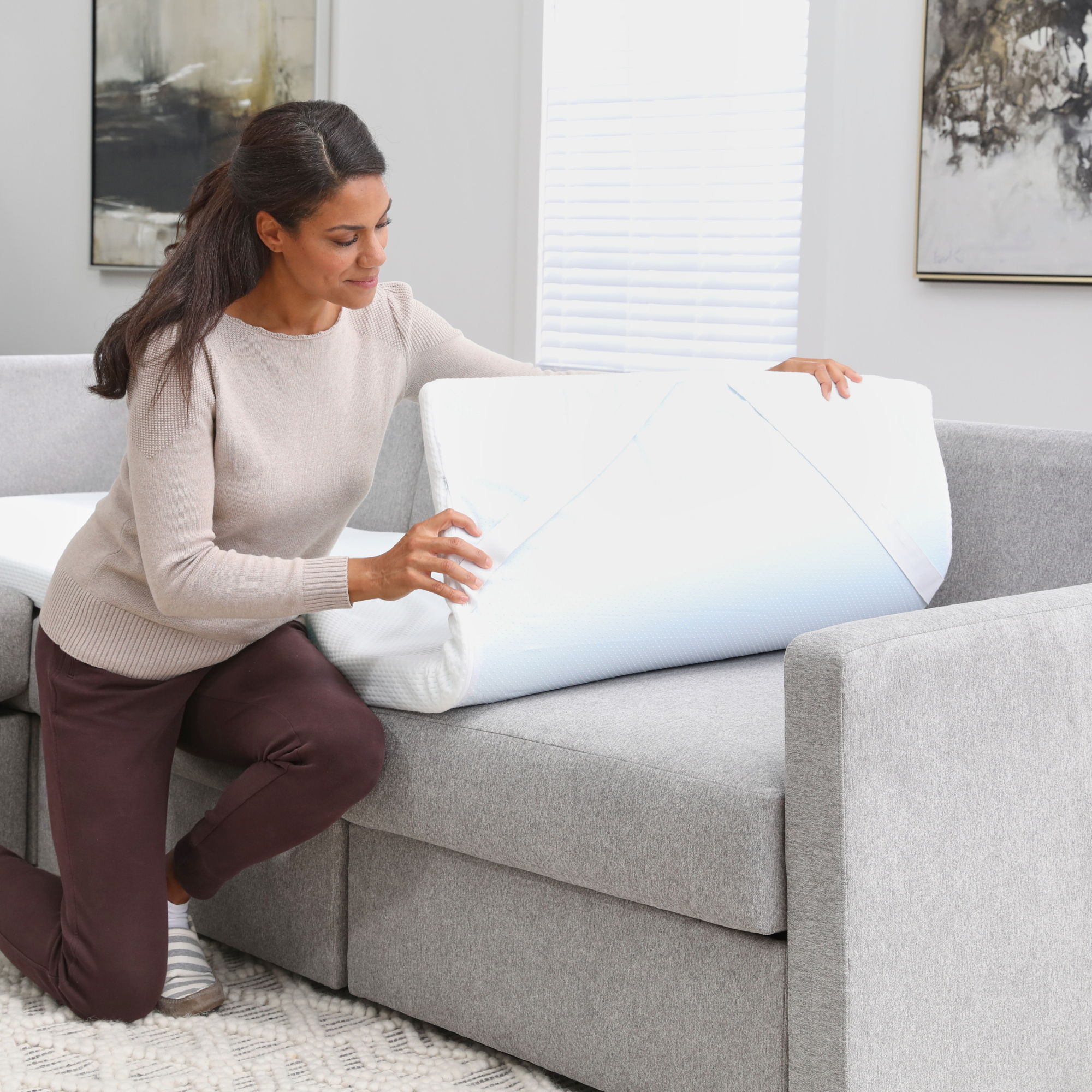 Flex - Polyester Fabric Sleep Kit - White, white, view 6