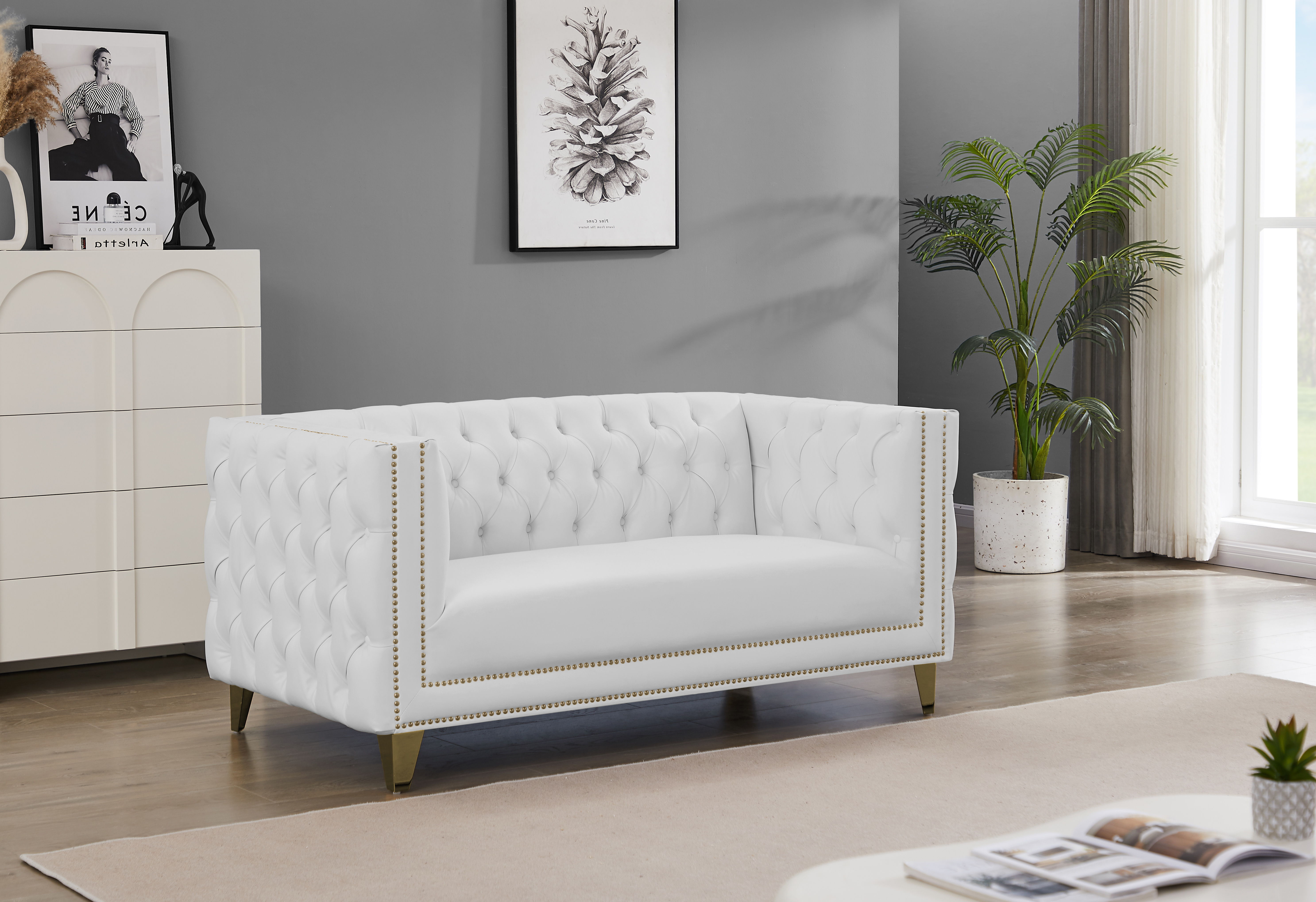 Michelle - Loveseat - White