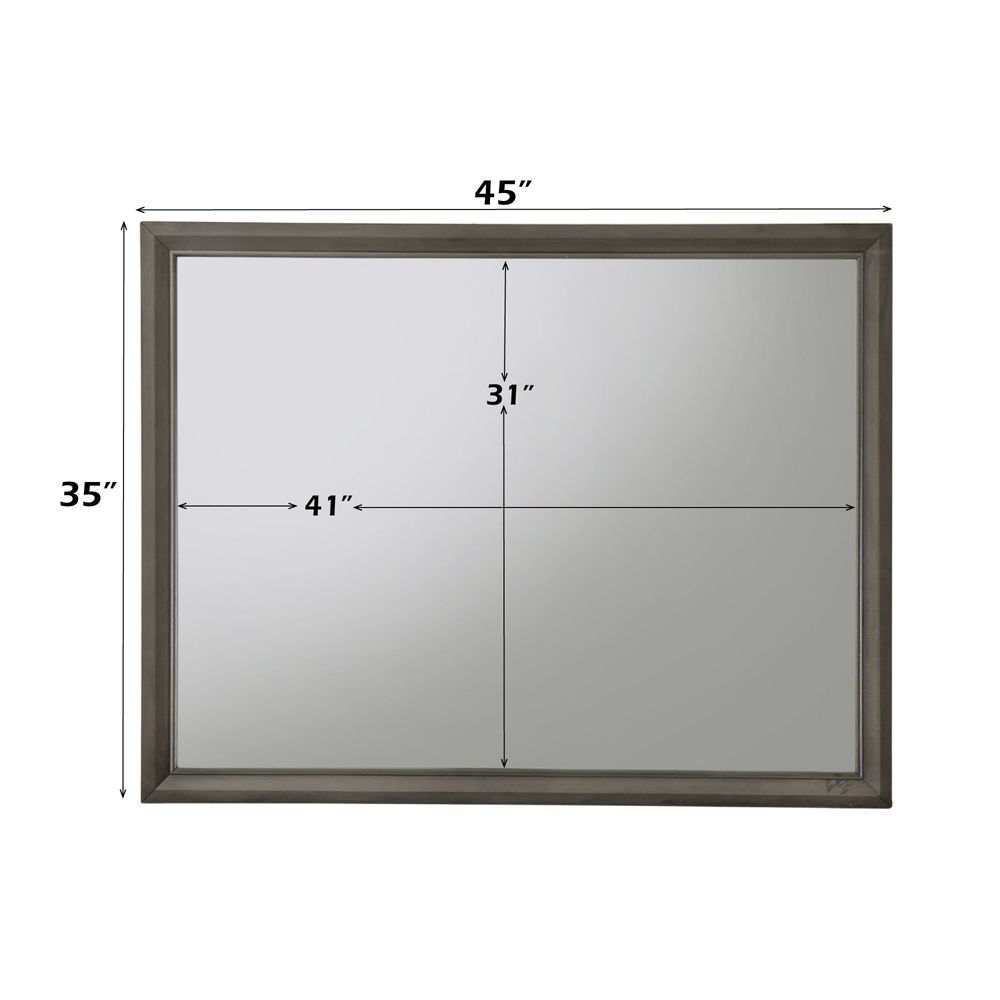 Carine II - Mirror - Gray, dark gray, view 4