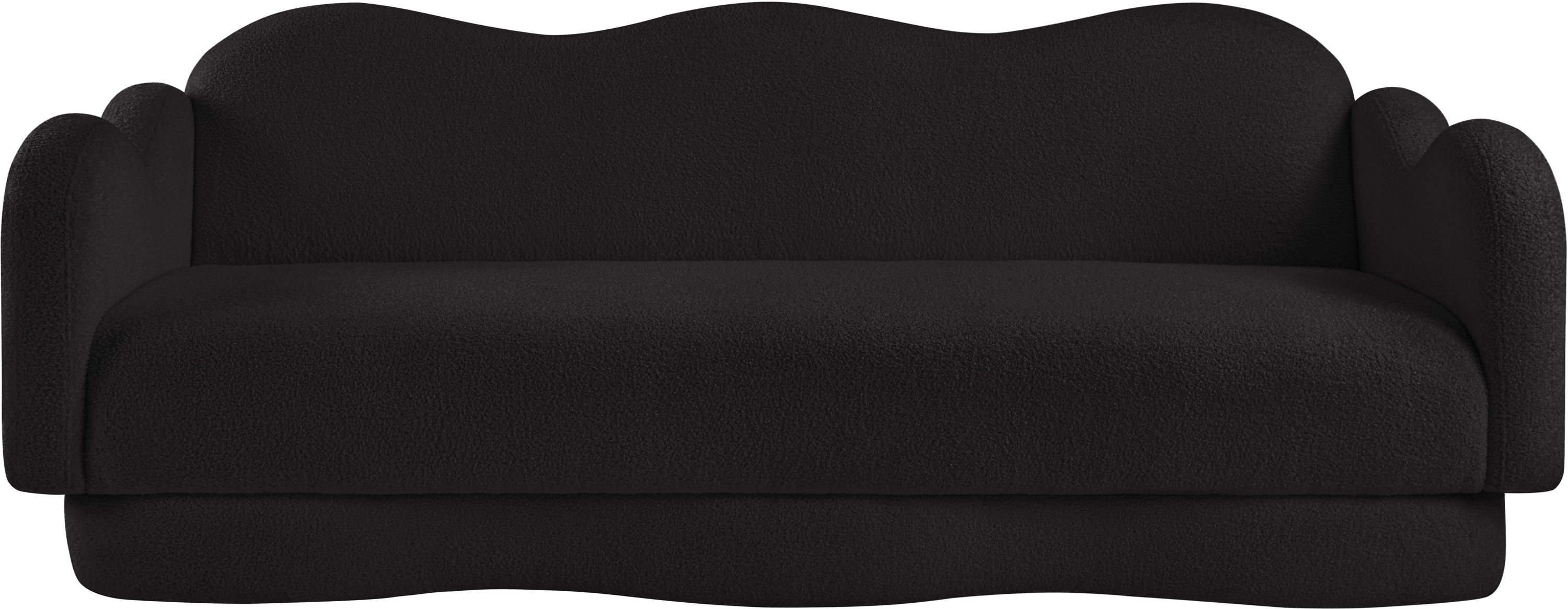 Bloom - Teddy Fabric Sofa - Black