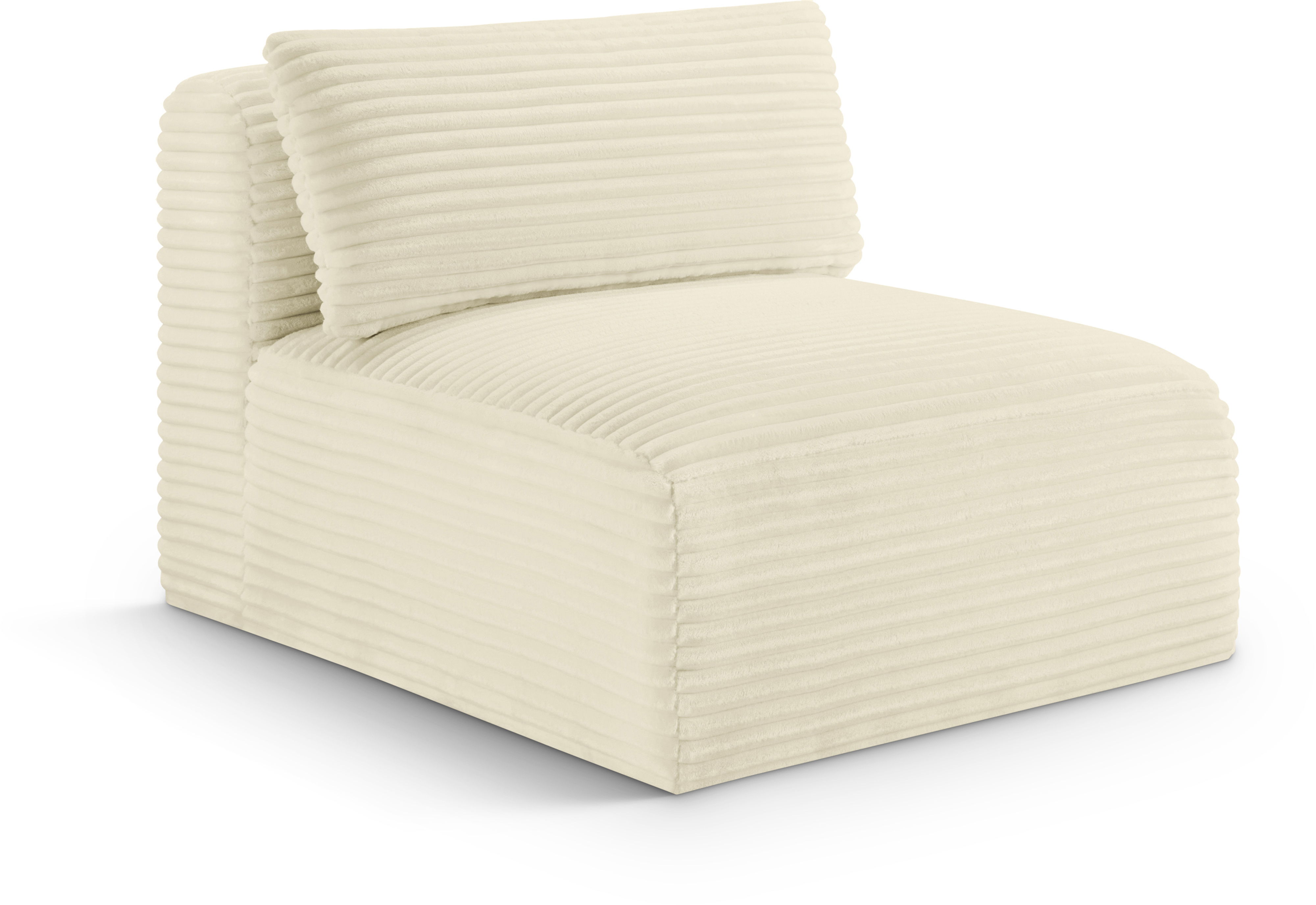 Shaggy - Armless Chair - Cream