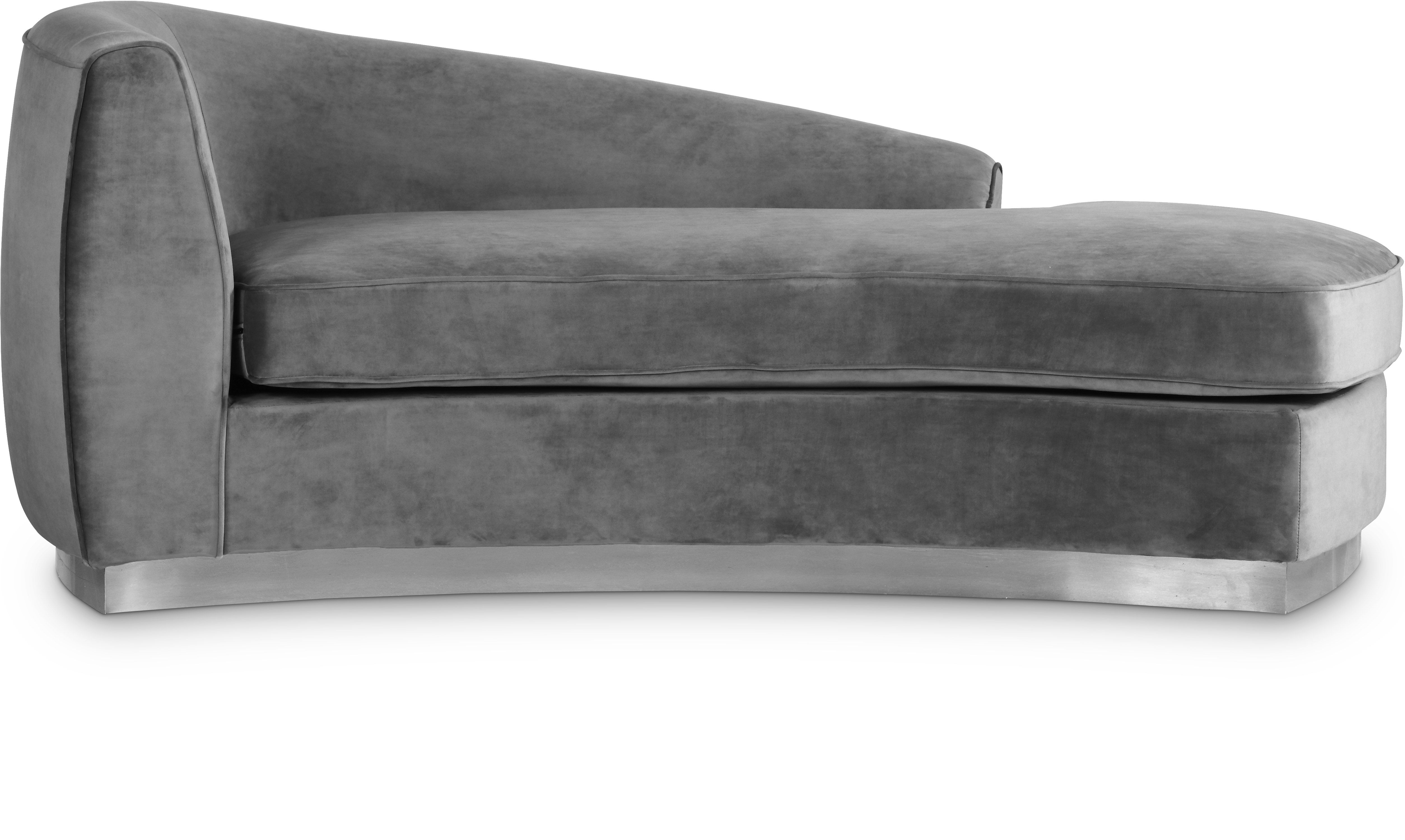 Julian - Chaise - Gray - Fabric