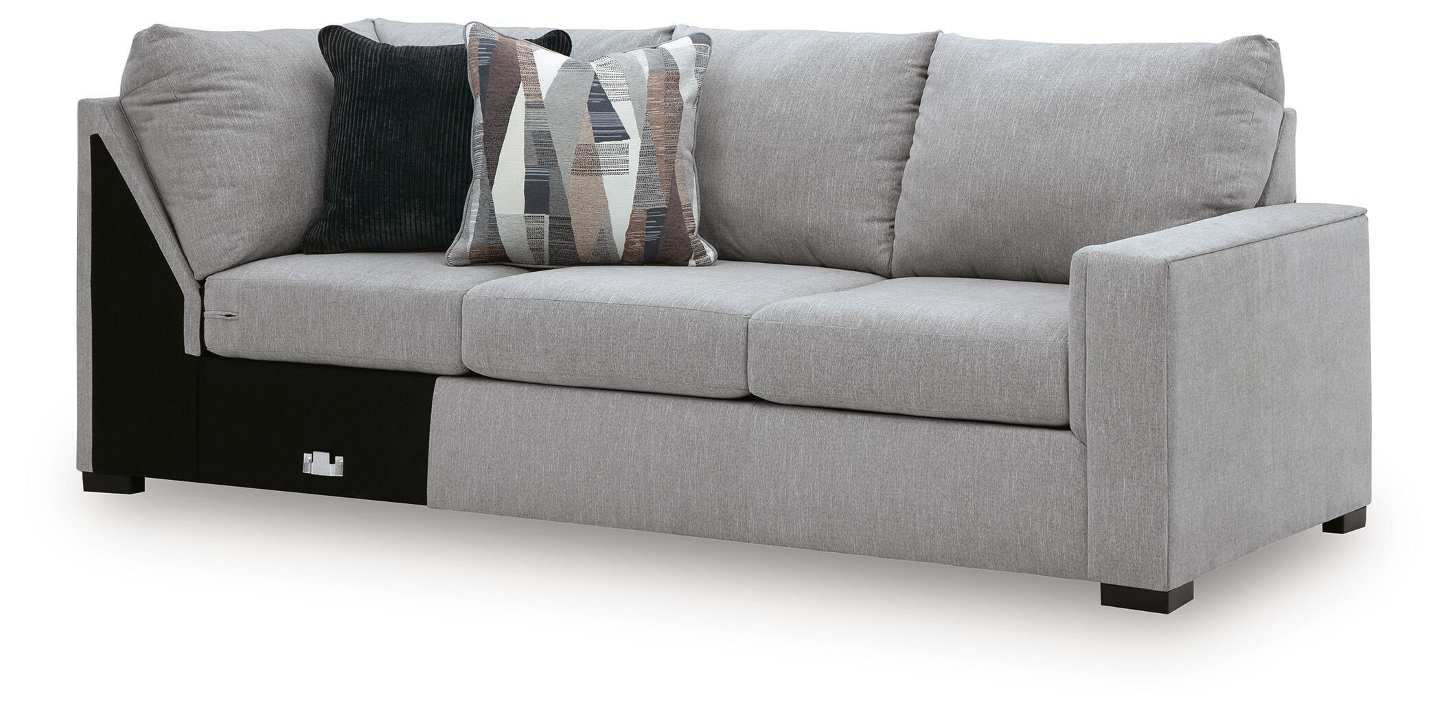 Lakepoint - RAF Sofa With Corner Wedge - Nickel