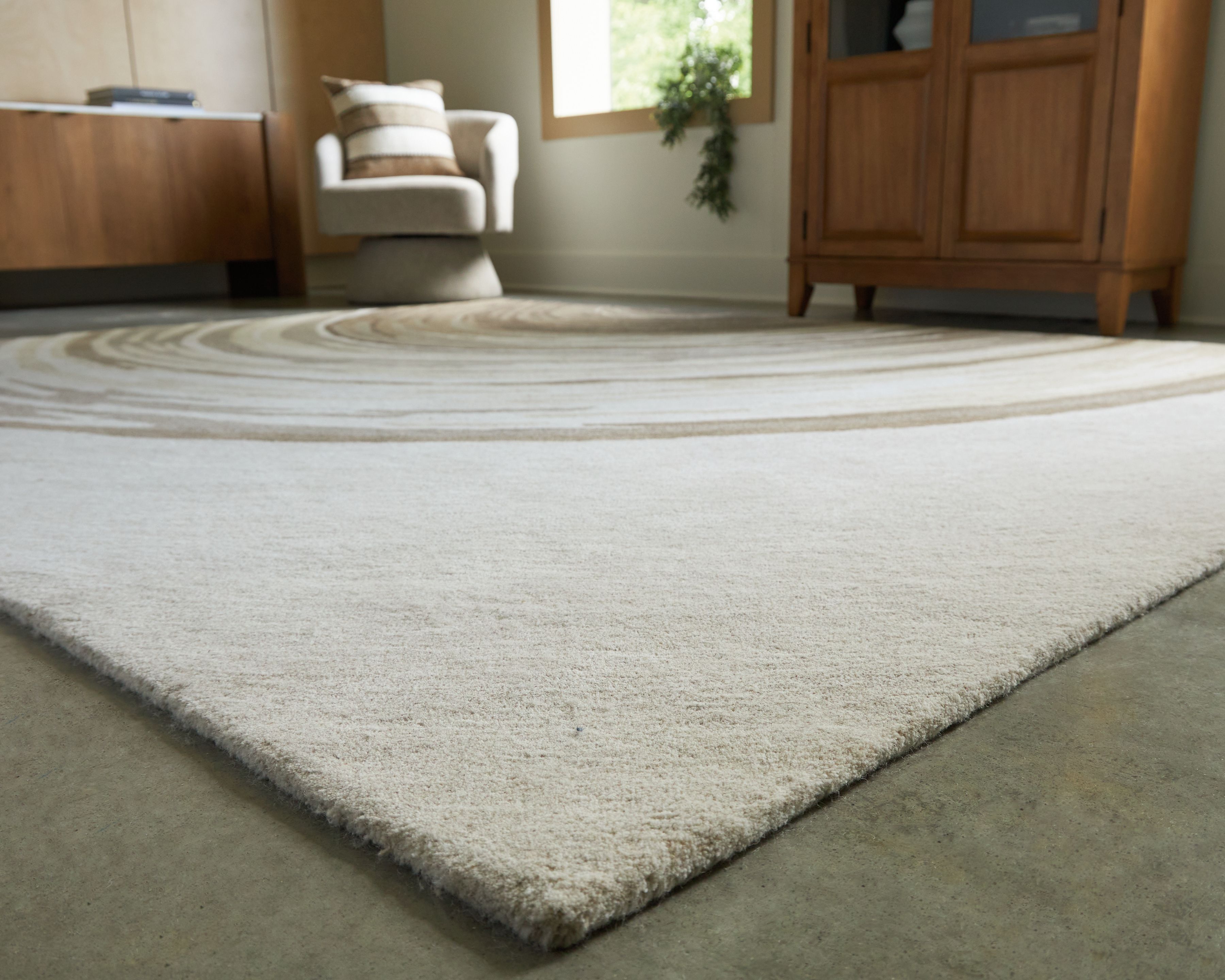 Rizwana - 8' x 10' Rug - Ivory / Brown / Gray