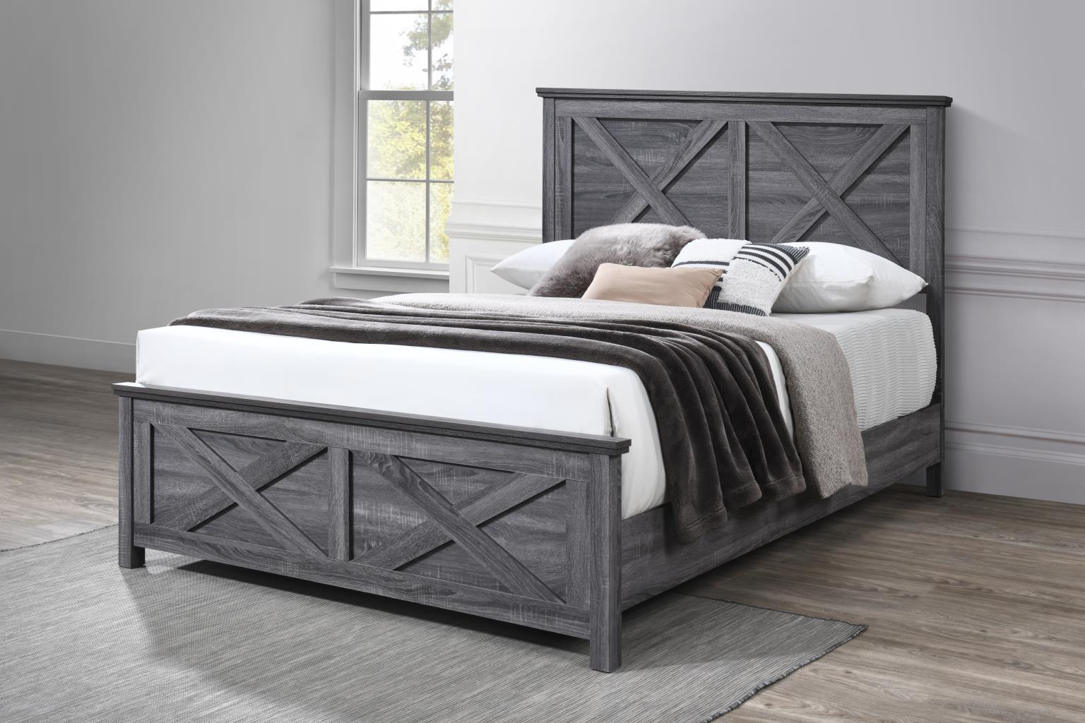 B517 - King Bed - Dark Gray