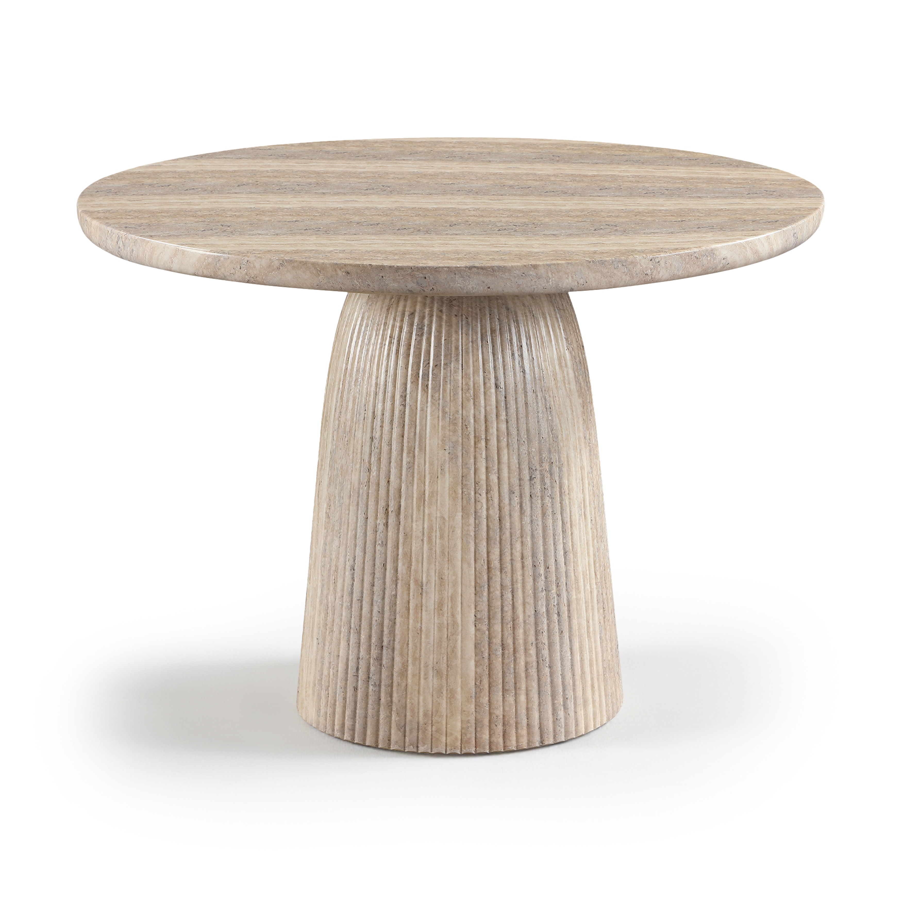 Venosa - 42" Concrete Indoor/Outdoor Dining Table - Travertine