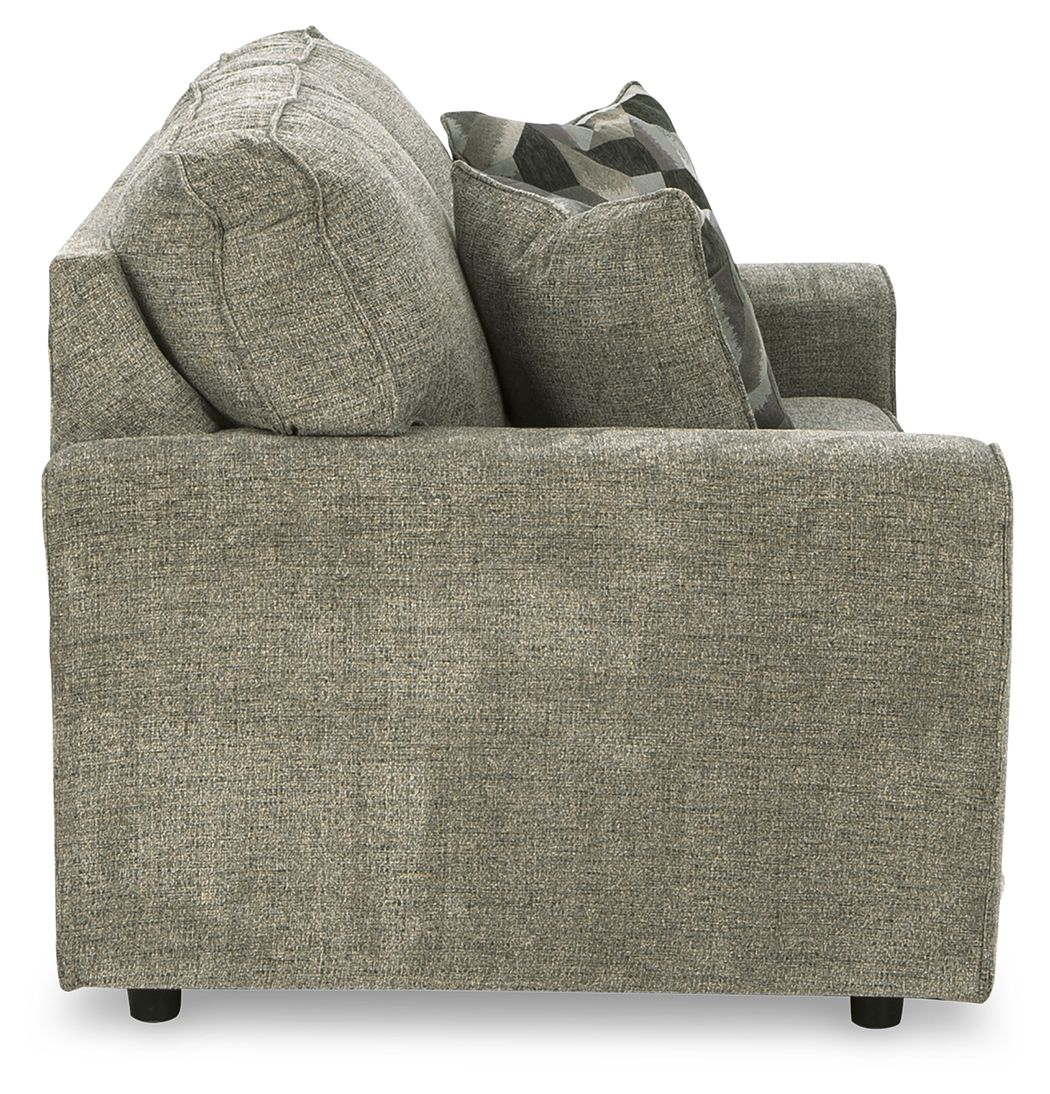 Ashley Furniture Cascilla - 2 Pc. - Sofa, Loveseat - Pewter - Image 7