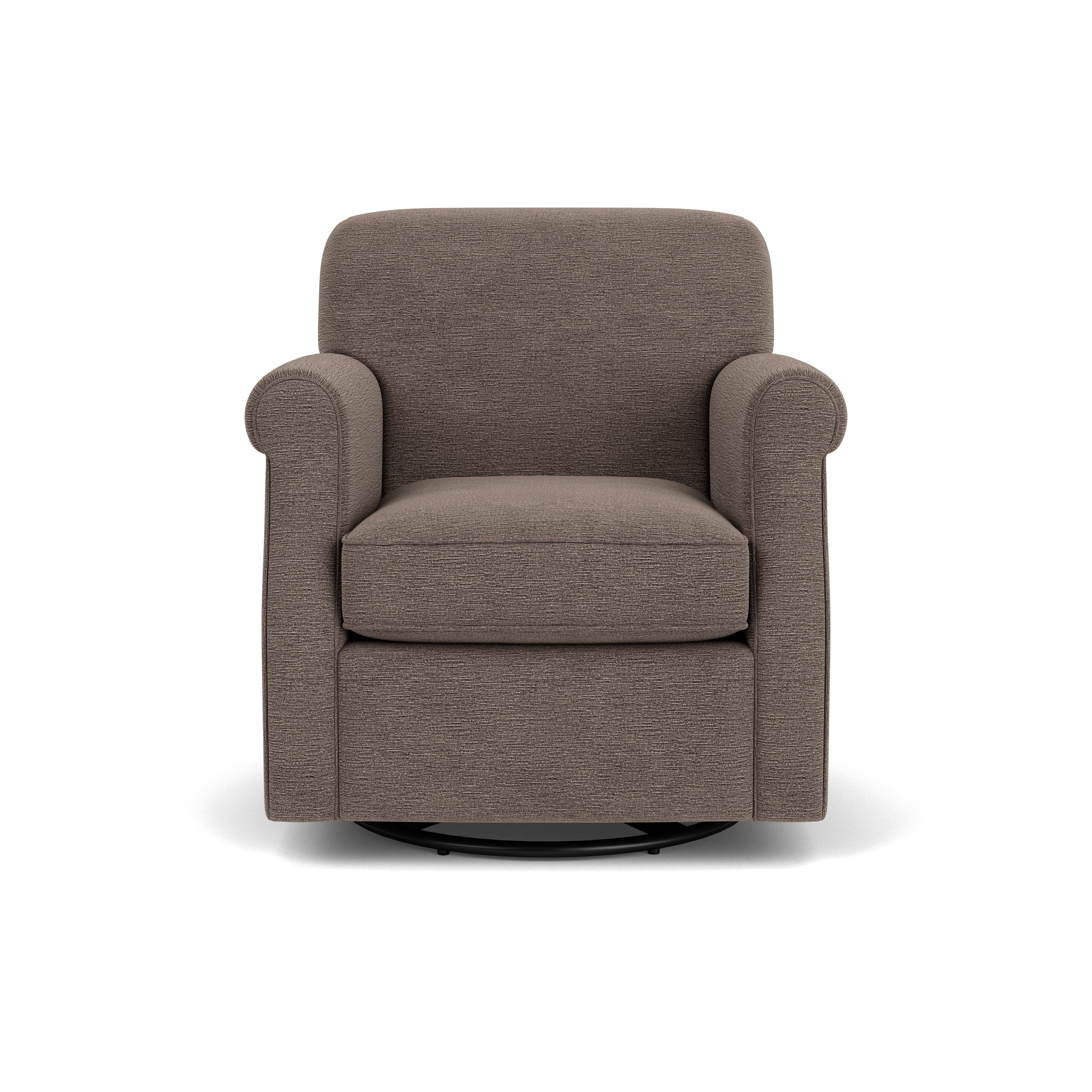 Mabel - Fabric Swivel Chair, white, view 4