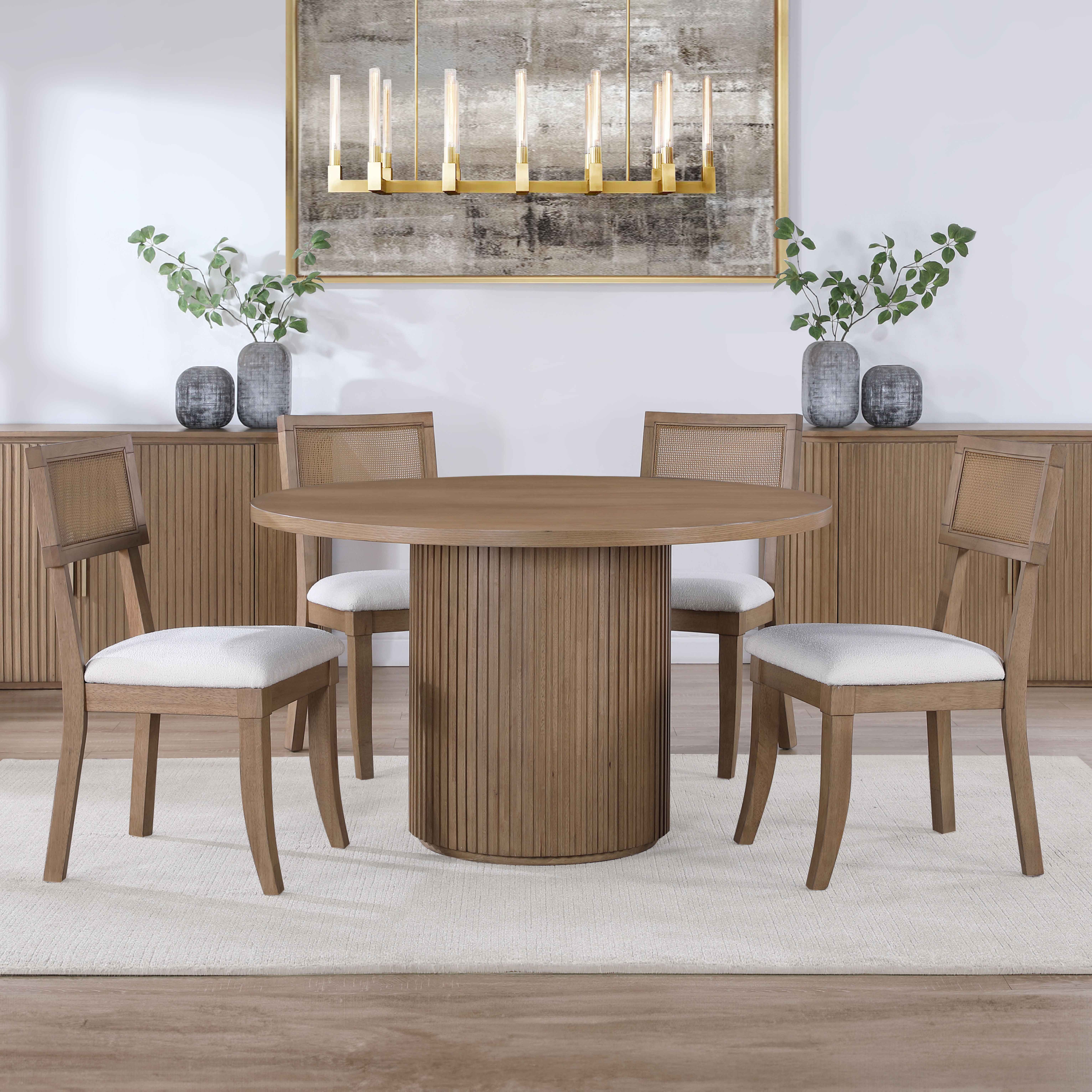 Colvin - 5 Piece Dining Set - Brown