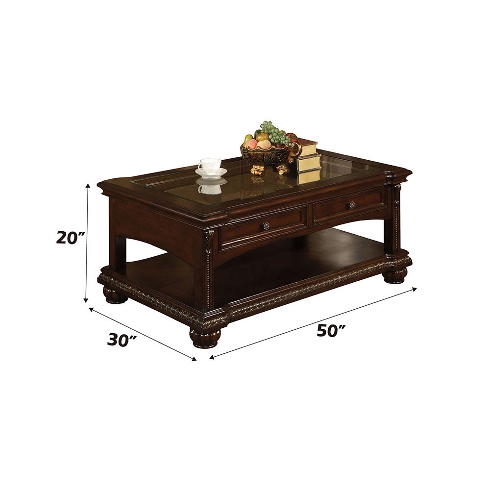 Anondale - Coffee Table - Cherry, dark brown, view 3