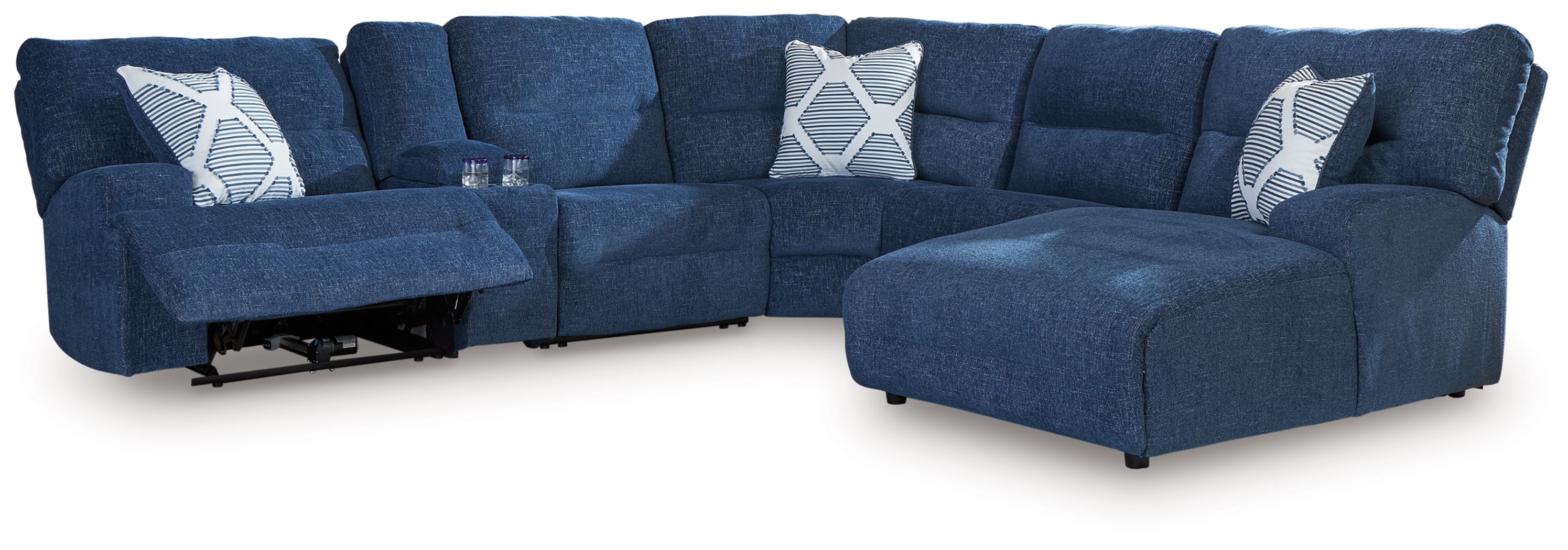 6 Pc · Power Reclining Sectional With Raf Power Reclining Back Chaise