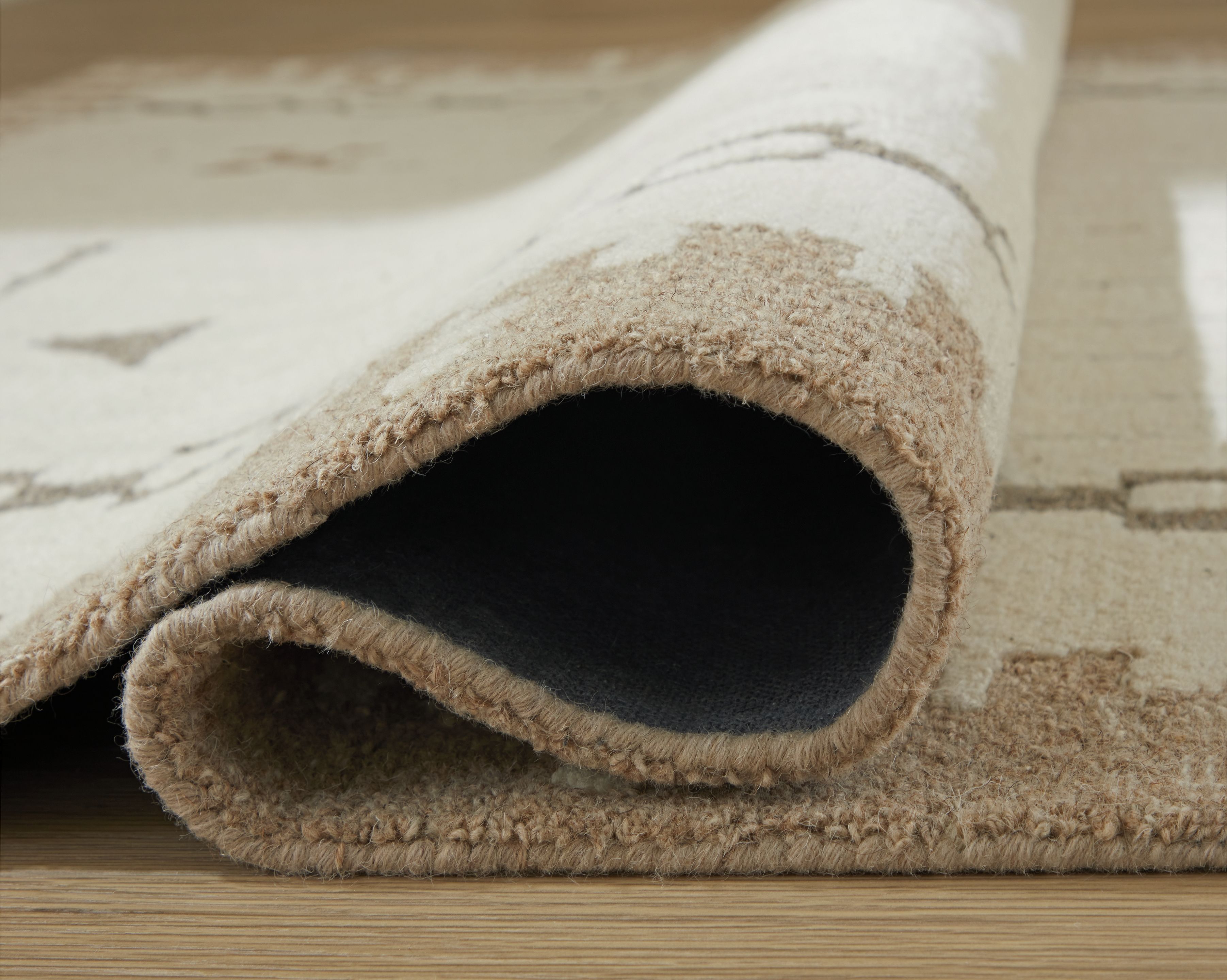 Dot - 8' x 10' Rug - Cream / Brown / Taupe