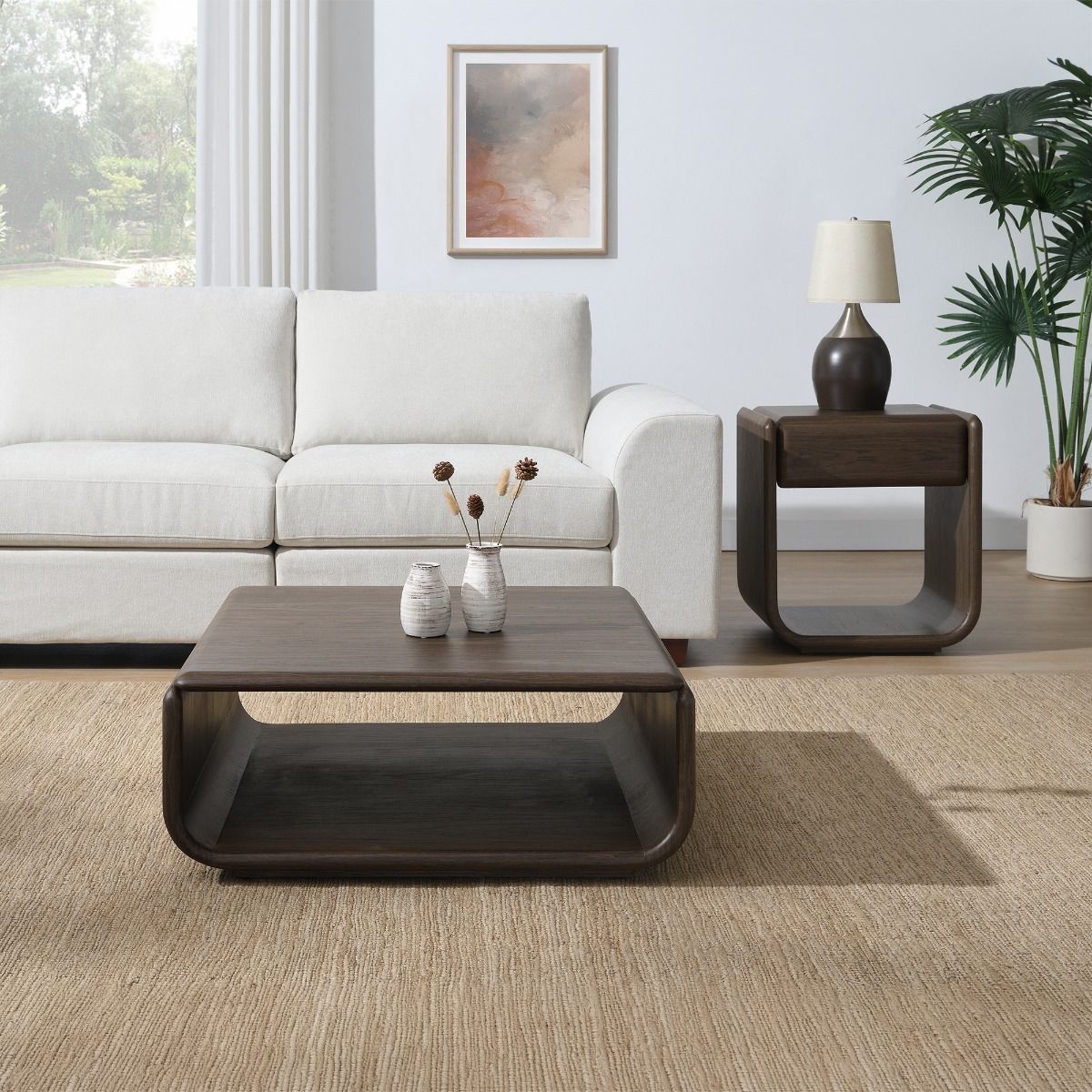 Lanza - End Table With Drawer - Dark Walnut, dark brown, view 8