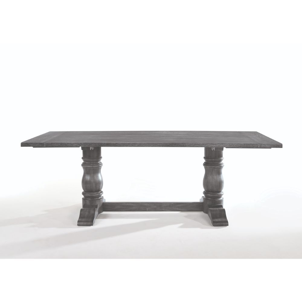 Leventis - 30" Dining Table - Weathered Gray, dark gray, view 2