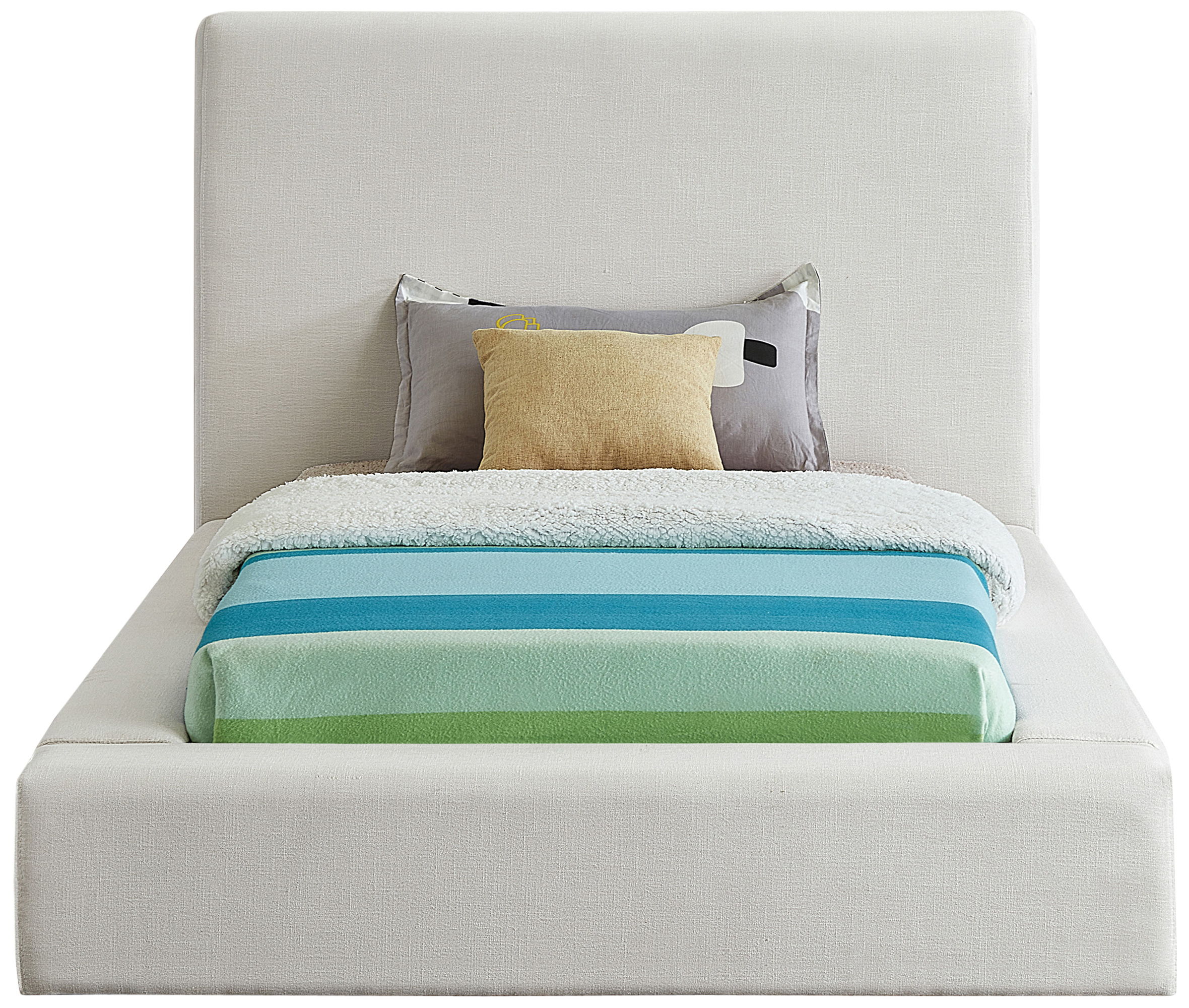 Devin - Twin Bed - Cream