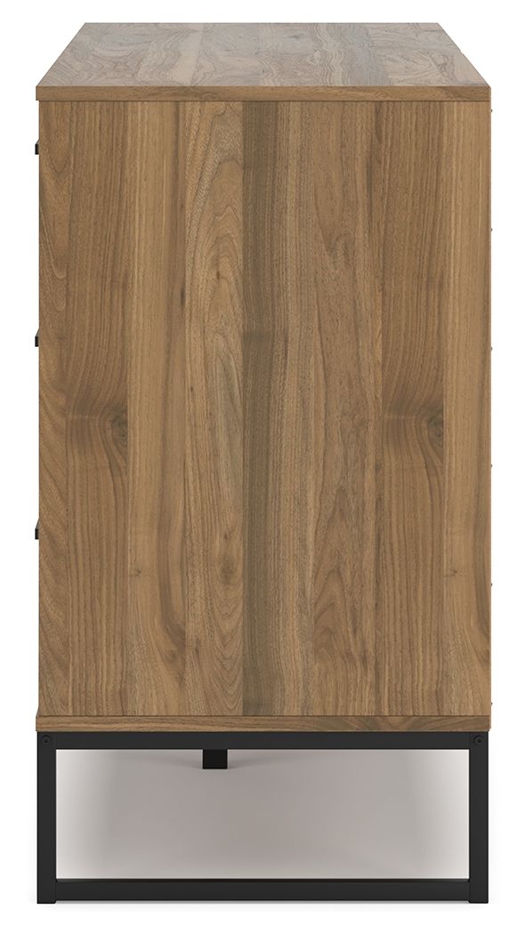Deanlow - Six Drawer Dresser - Honey, light brown, view 7