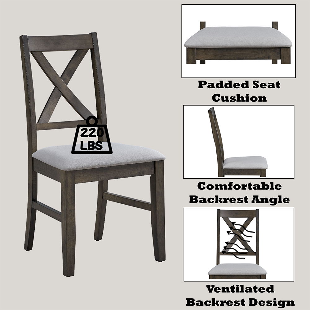 Marit - Side Chair (Set of 2) - Gray, gray, view 4