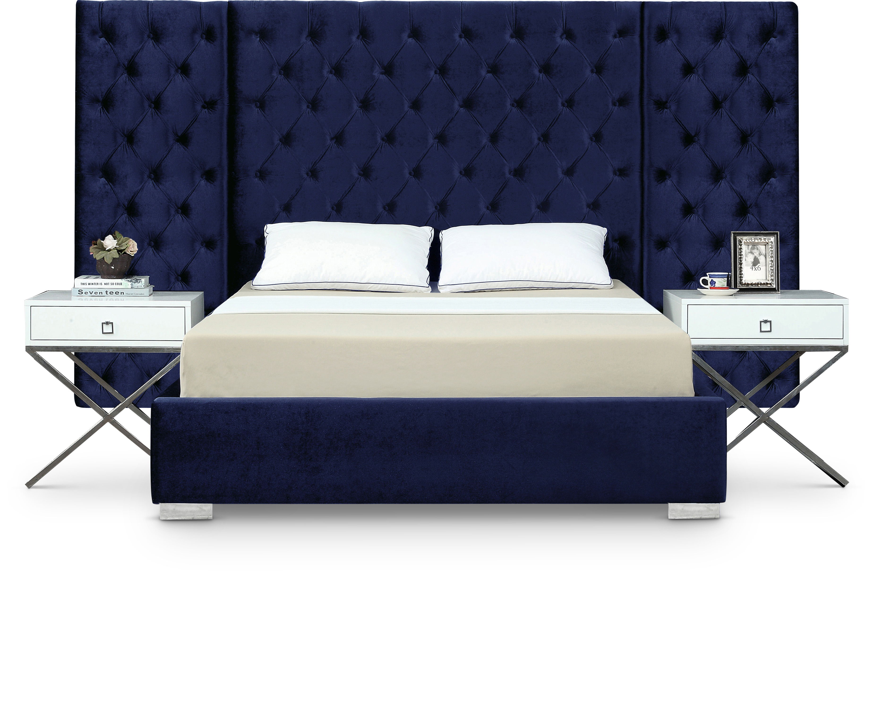 Grande - King Bed - Navy