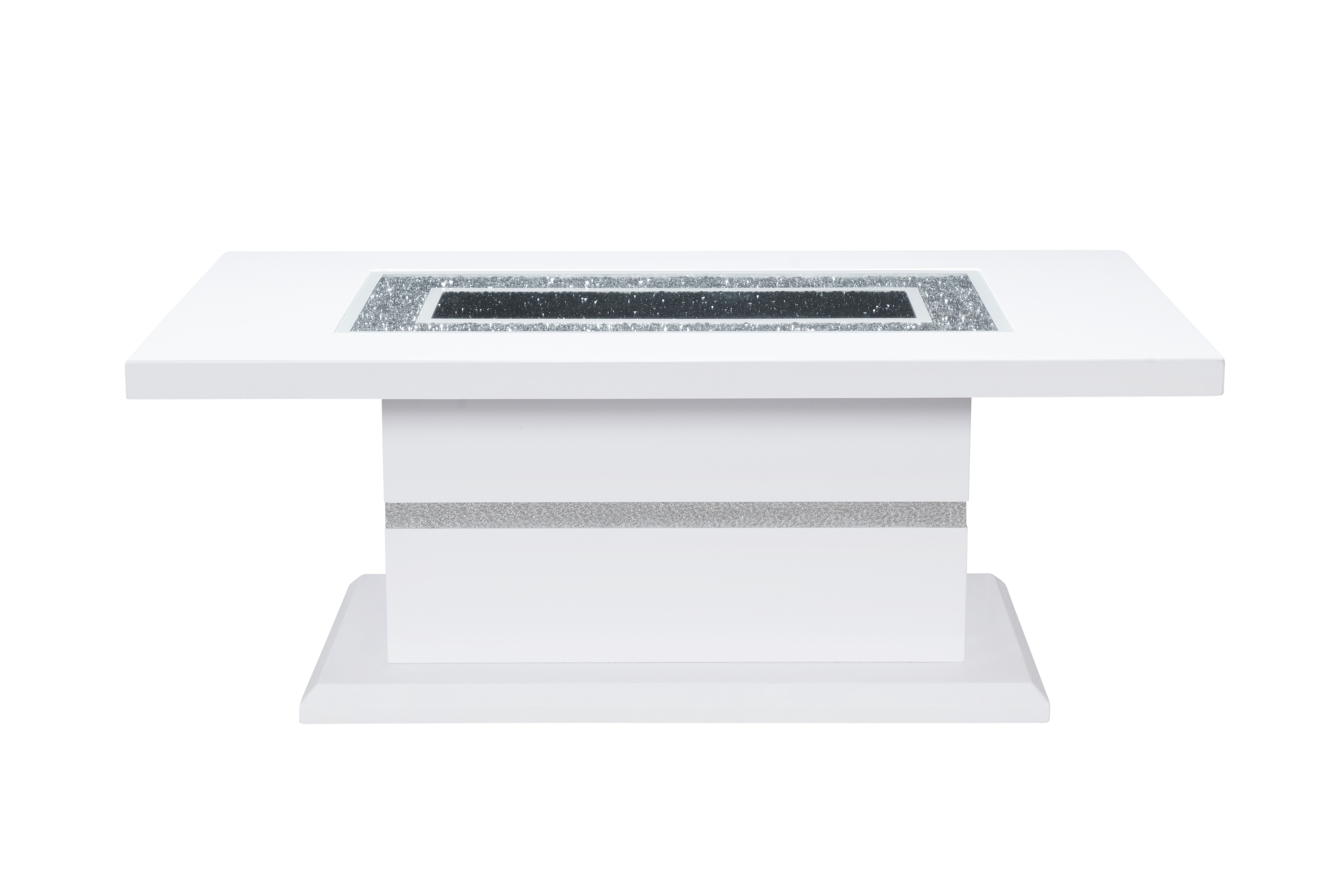 Monaco - Coffee Table Top And Base - White