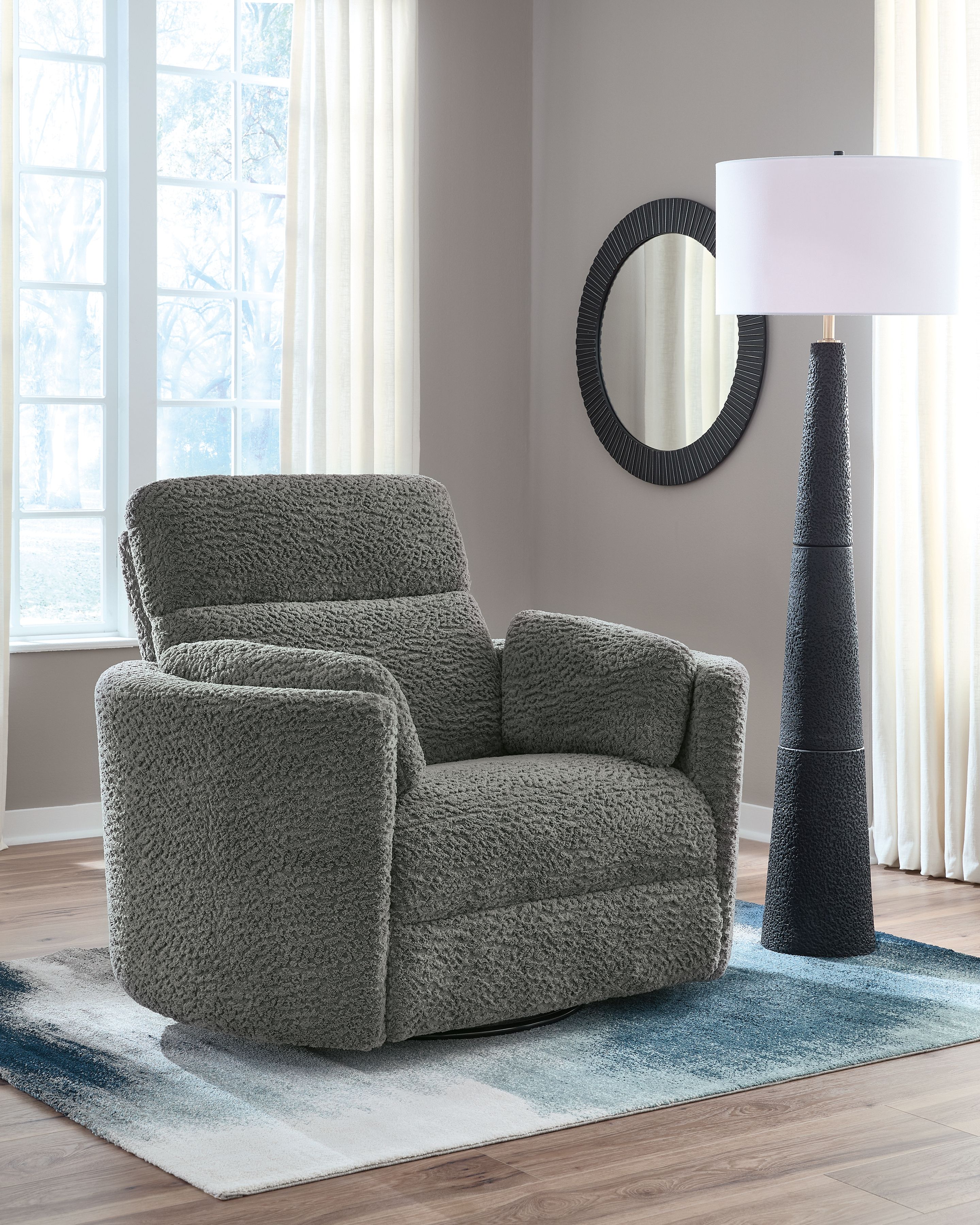 Gosaldo - Swivel Glider Power Recliner - Lead