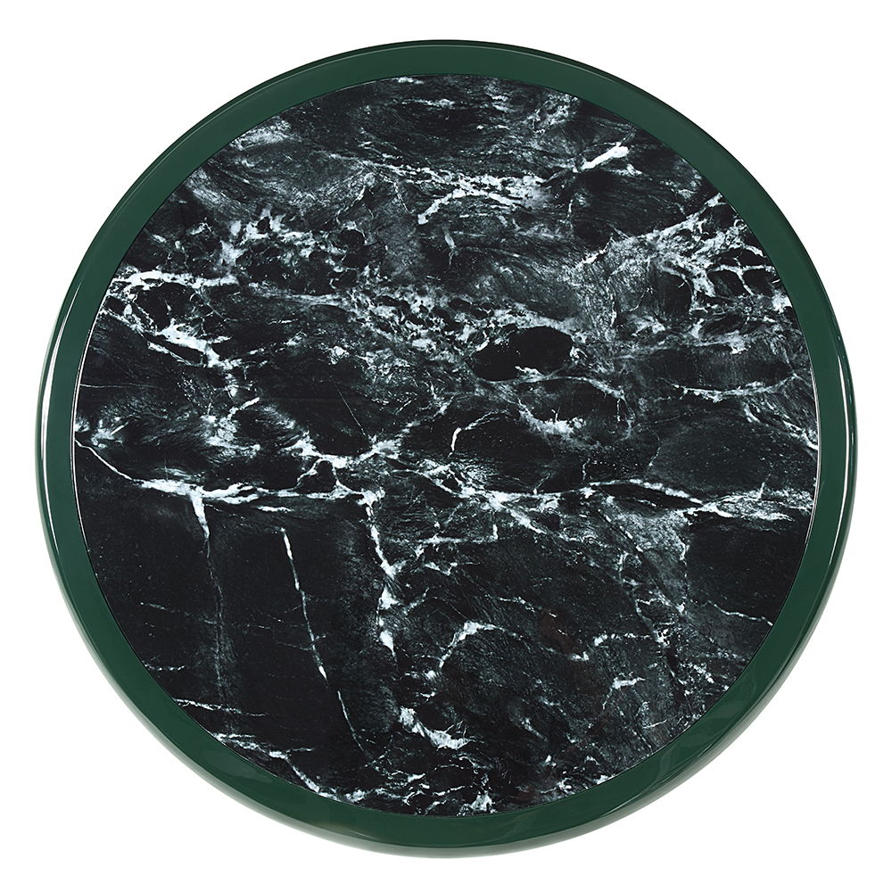 Ronald - Marble Pattern Top Coffee Table - Dark Green, dark green, view 3