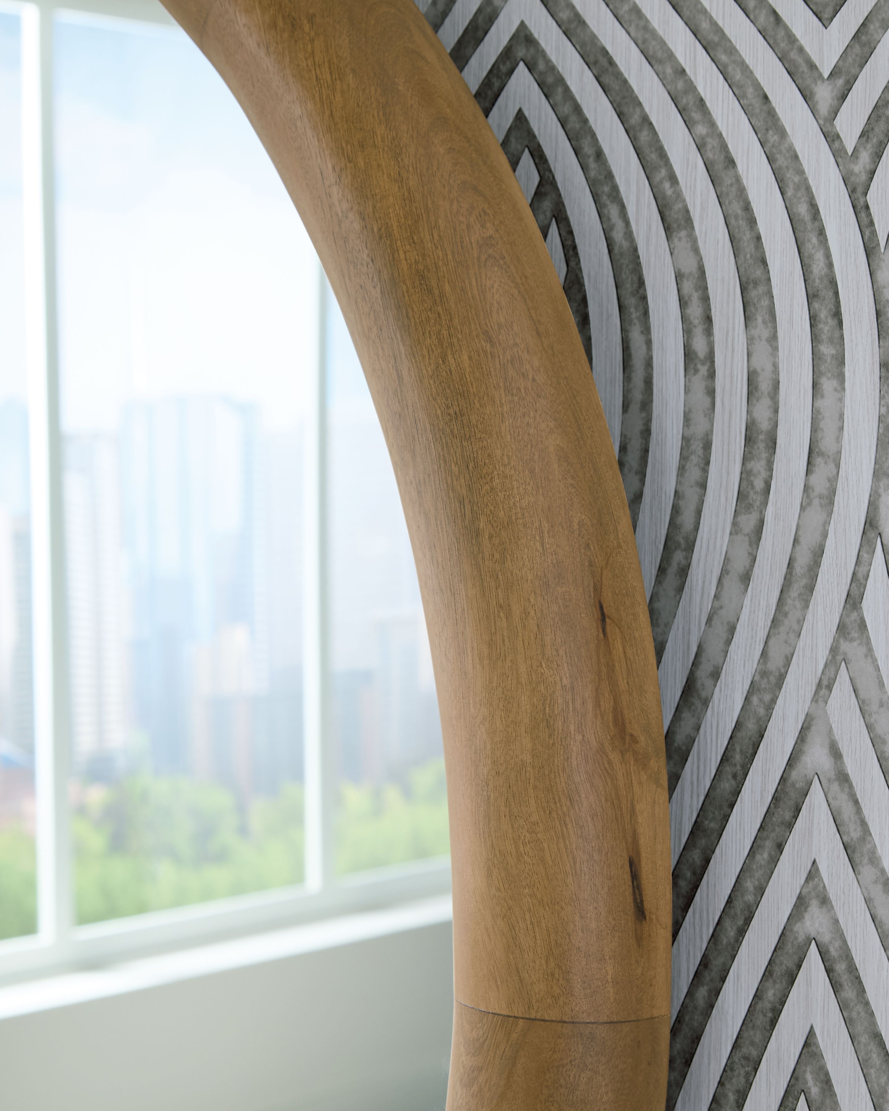 Yadiel - Accent Mirror - Brown, light brown, view 5
