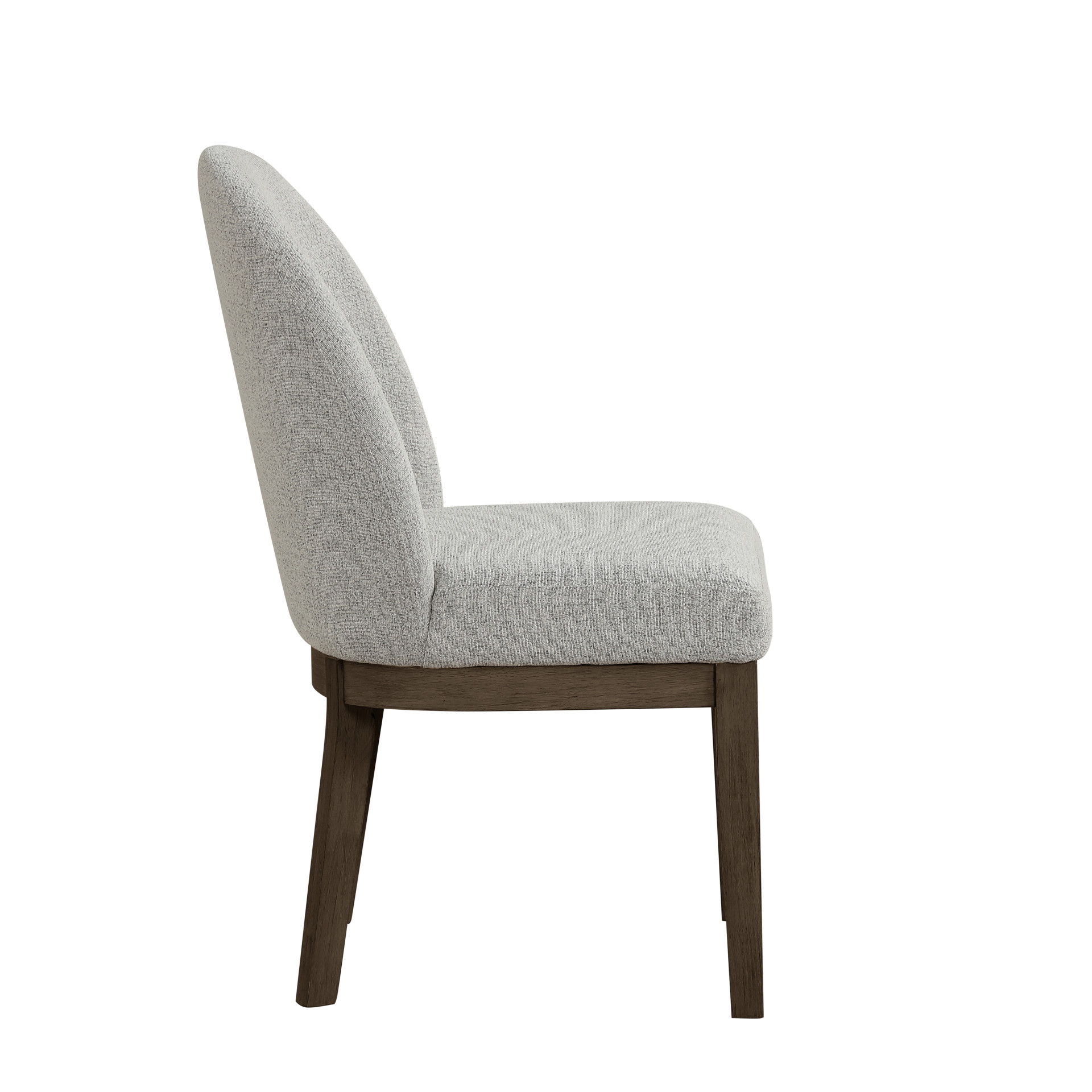 Essence - Upholstered Curved Back Chair (Set of 2) - Brown, dark brown, view 3