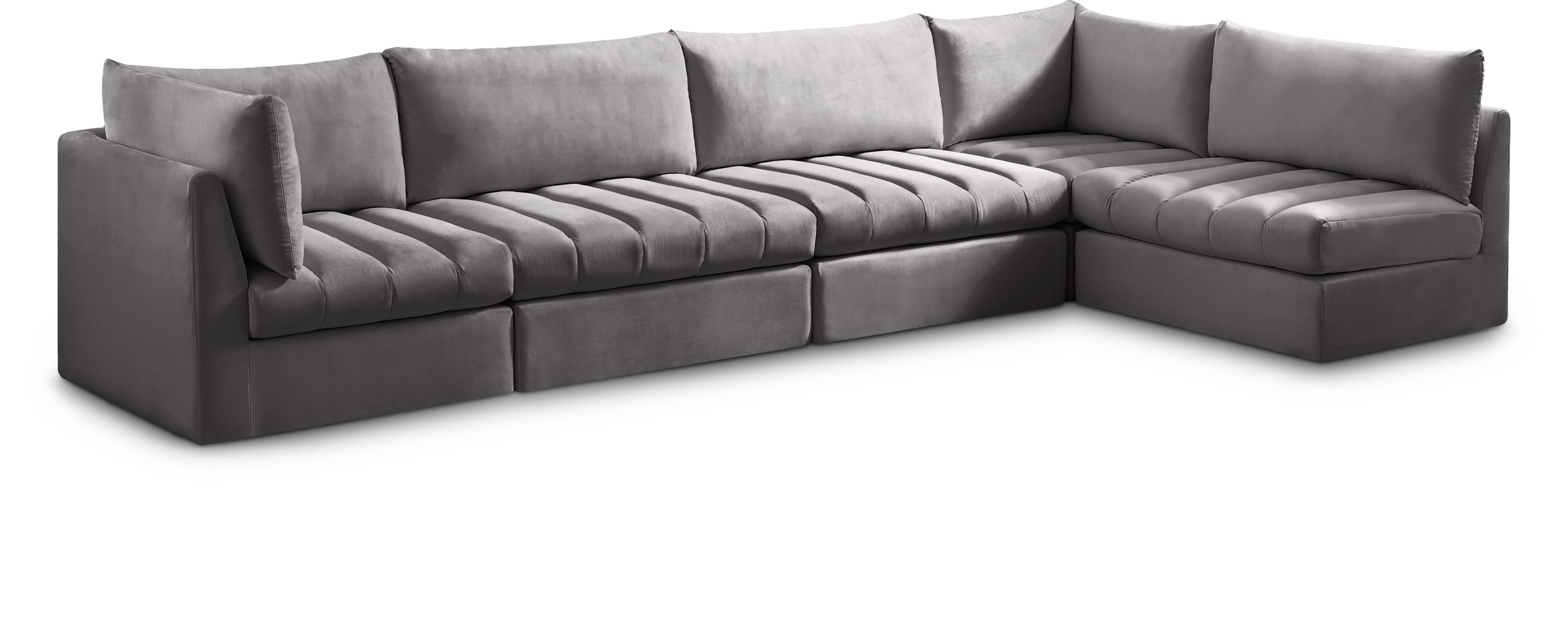 Jacob - Modular Sectional 5 Piece - Gray