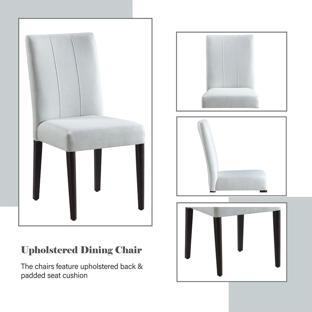 Carena - Side Chair (Set of 2) - White & Brown, white, view 5