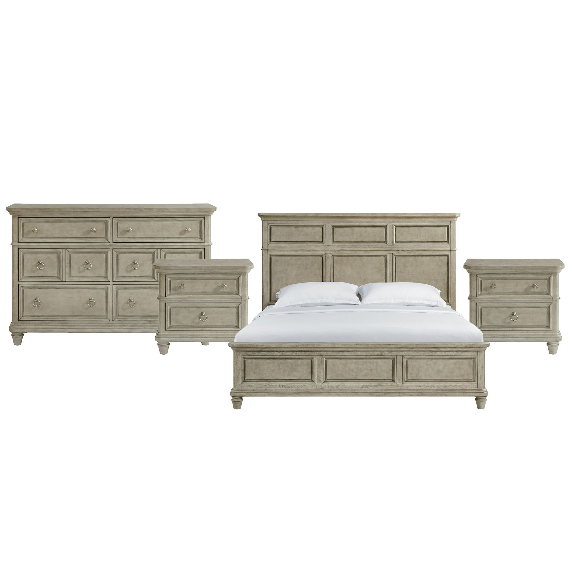 King · 4 Pc · Bedroom Set