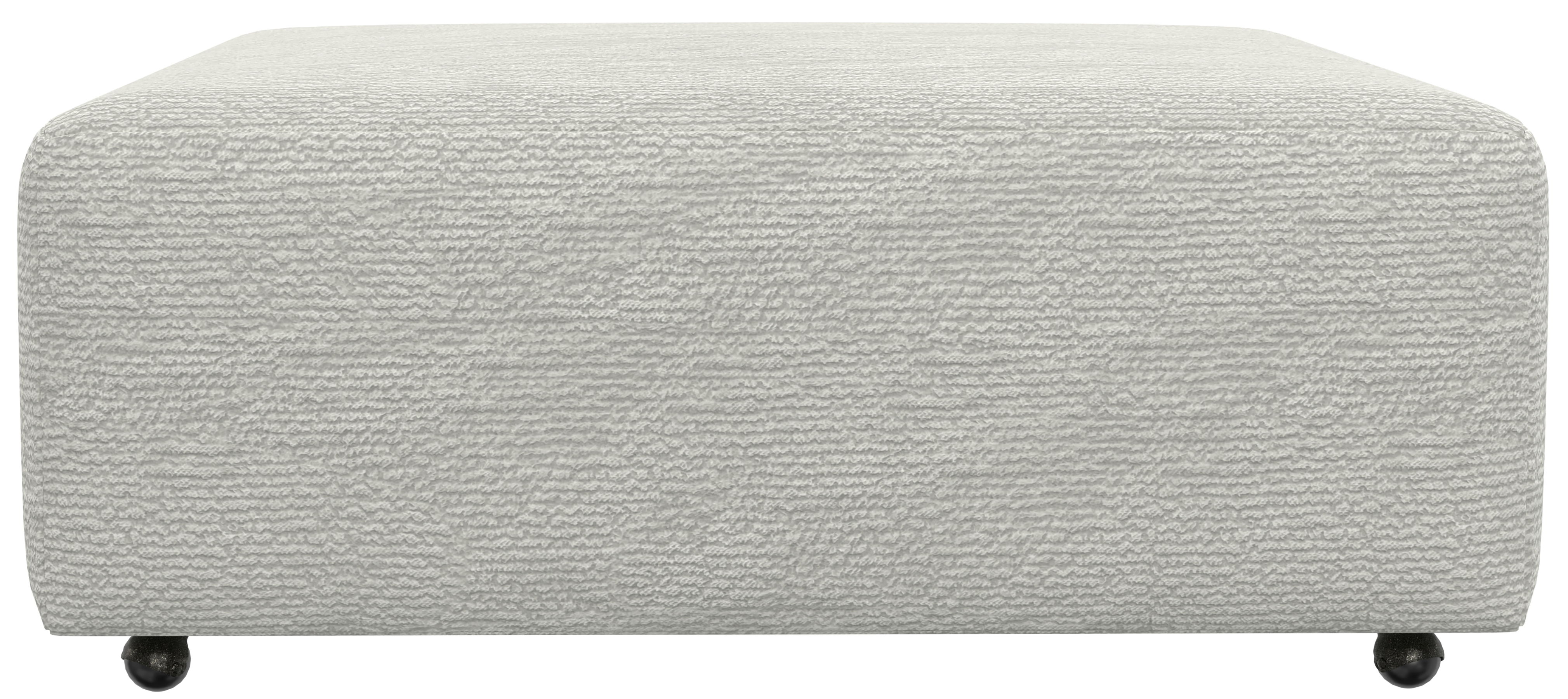 Majesty - Castered Cocktail Ottoman - White