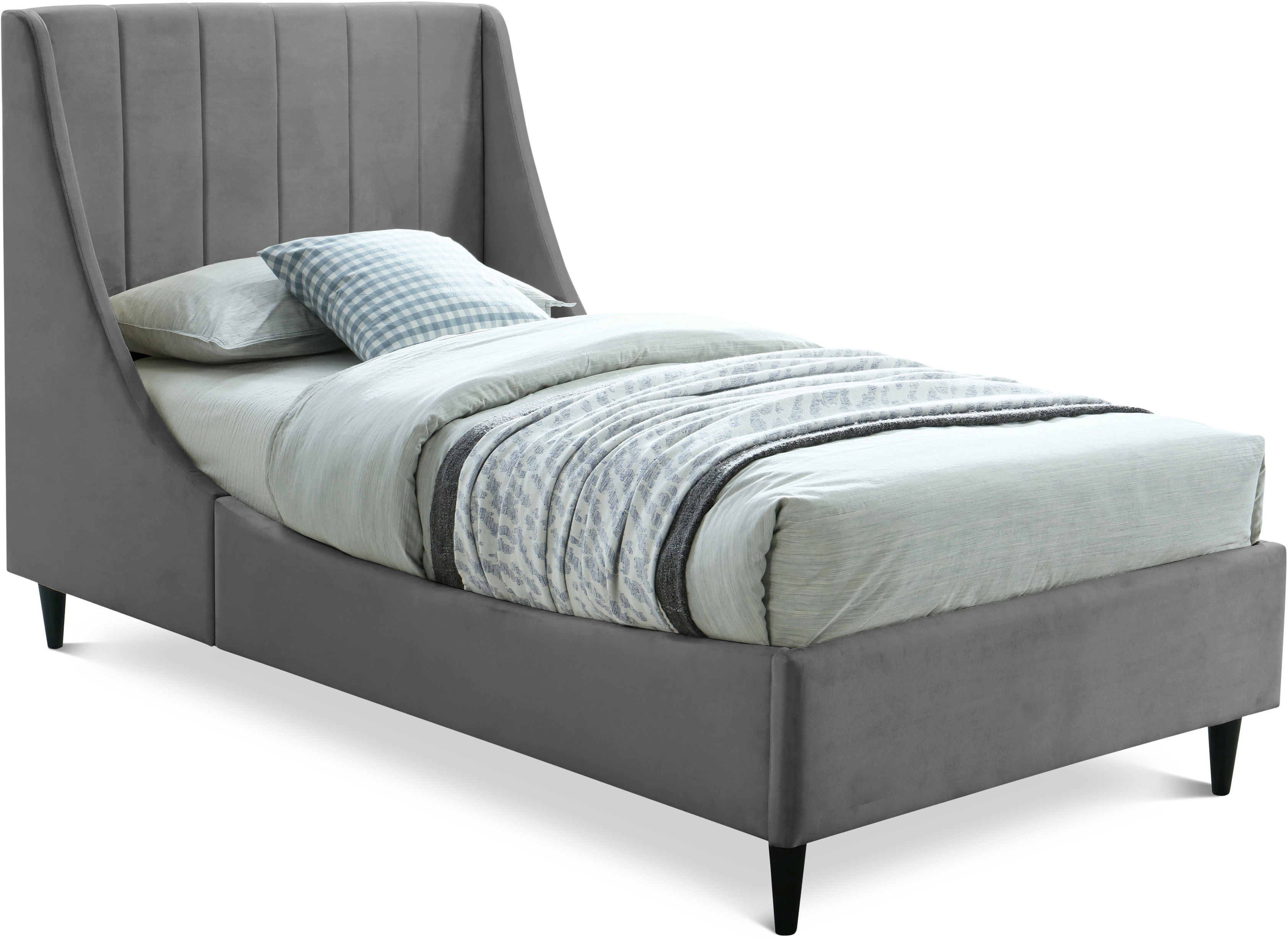 Eva - Twin Bed - Gray
