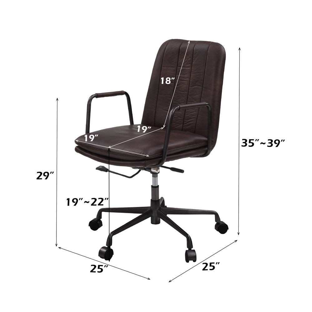 Eclarn - Office Chair - Mars Top Leather, dark brown, view 6