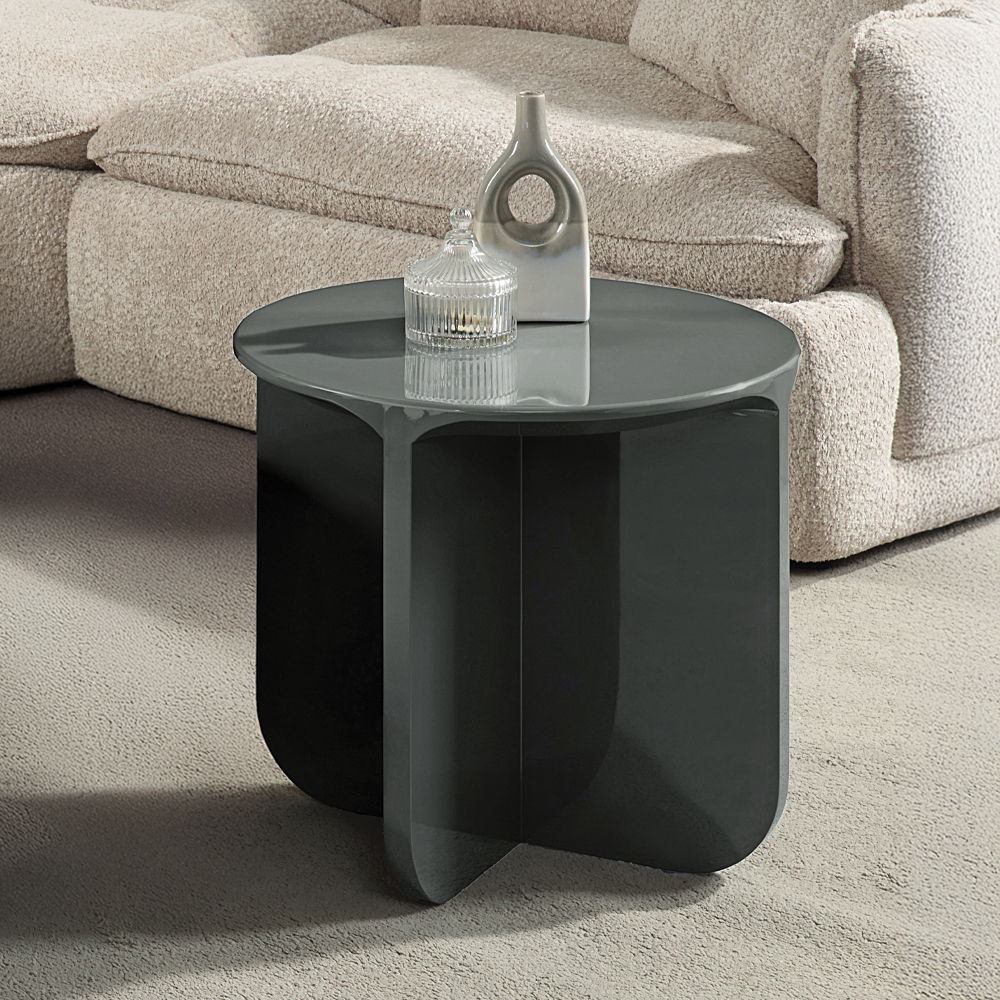 Lamond - End Table - Teal High Gloss, blue, view 6