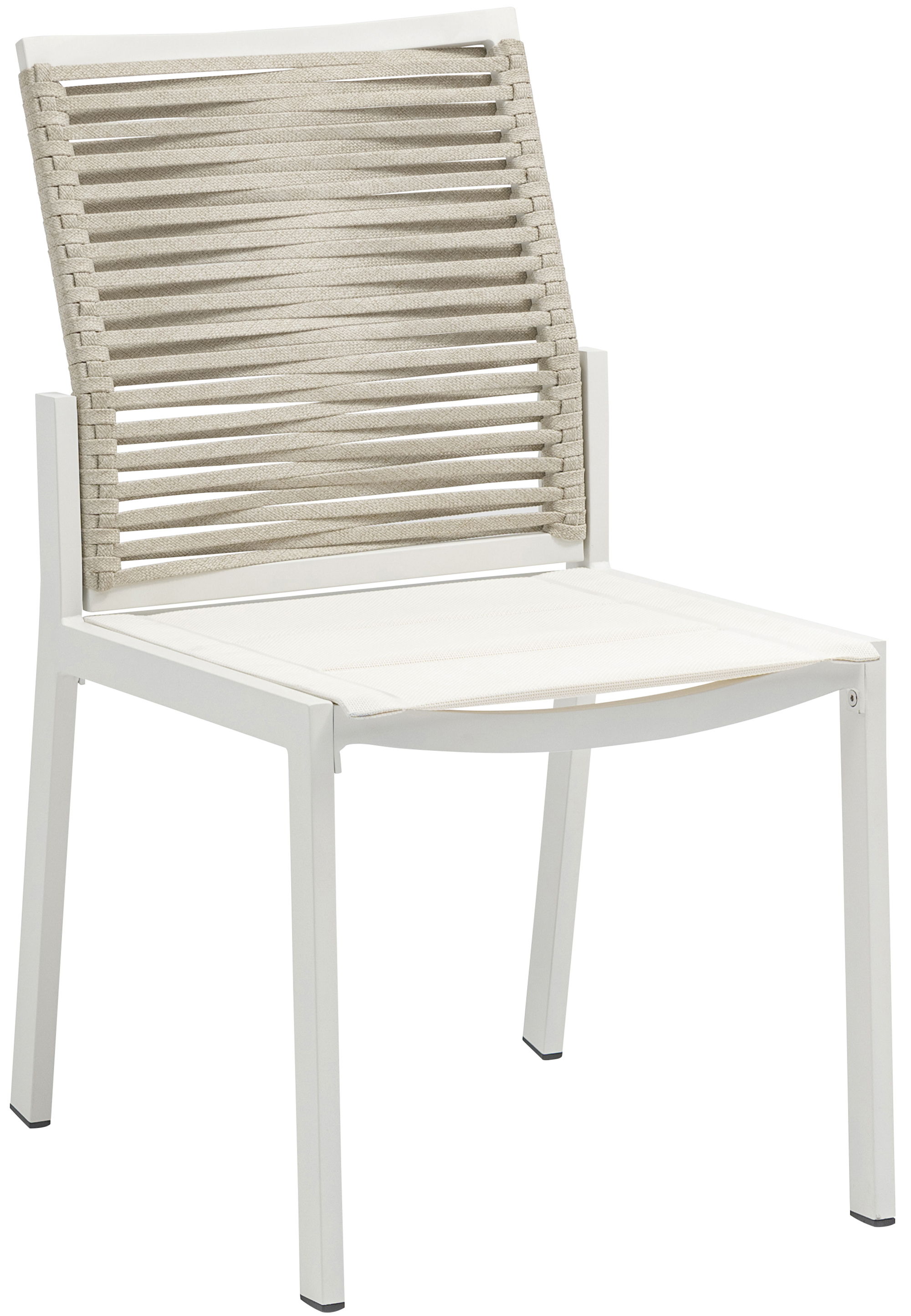 Maldives - Rope Outdoor Patio Dining Side Chair (Set of 2) - Beige