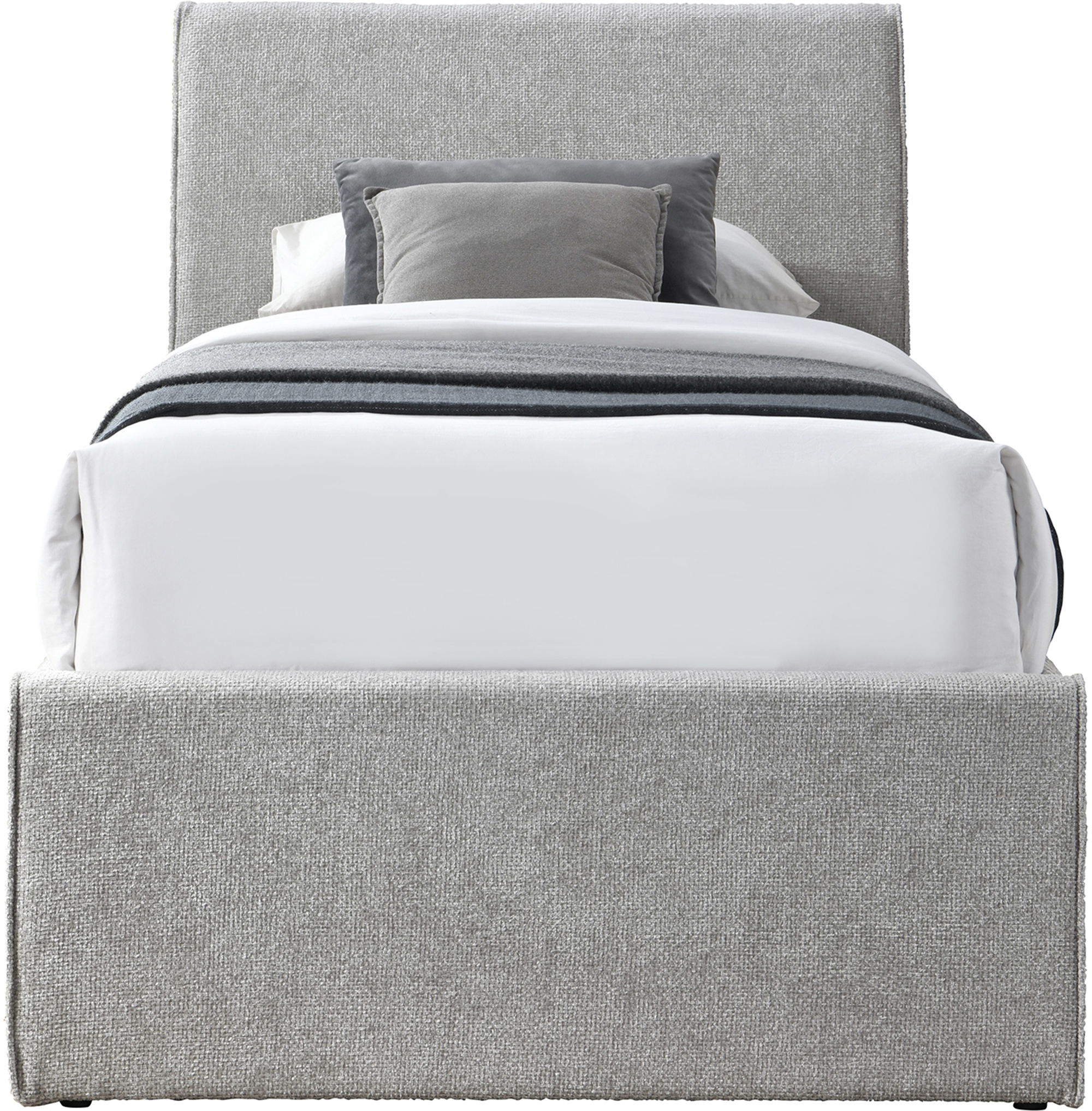 Myles - Twin Trundle Bed - Gray