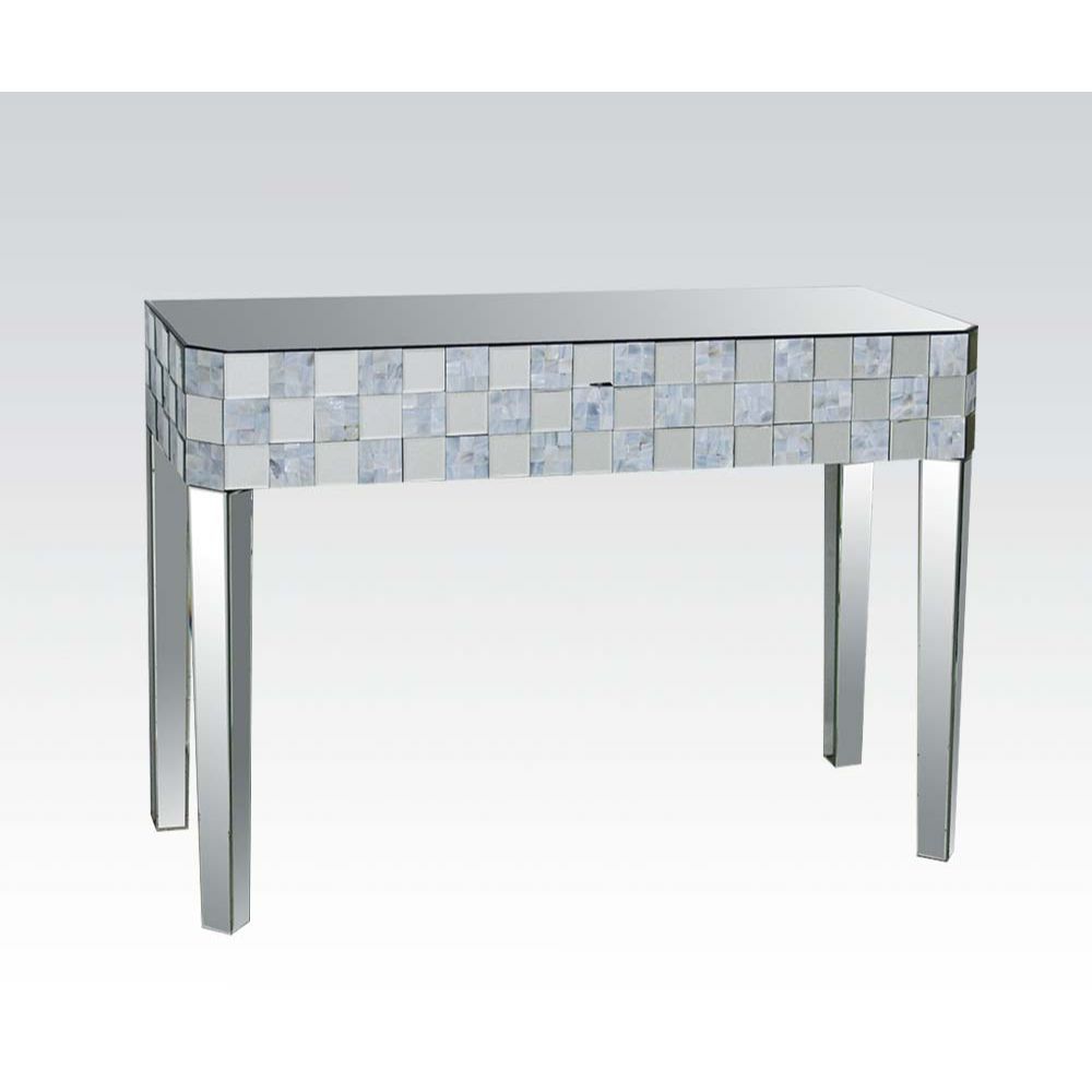 Nasa - Console Table - Mirrored & Mother of Pearl, silver