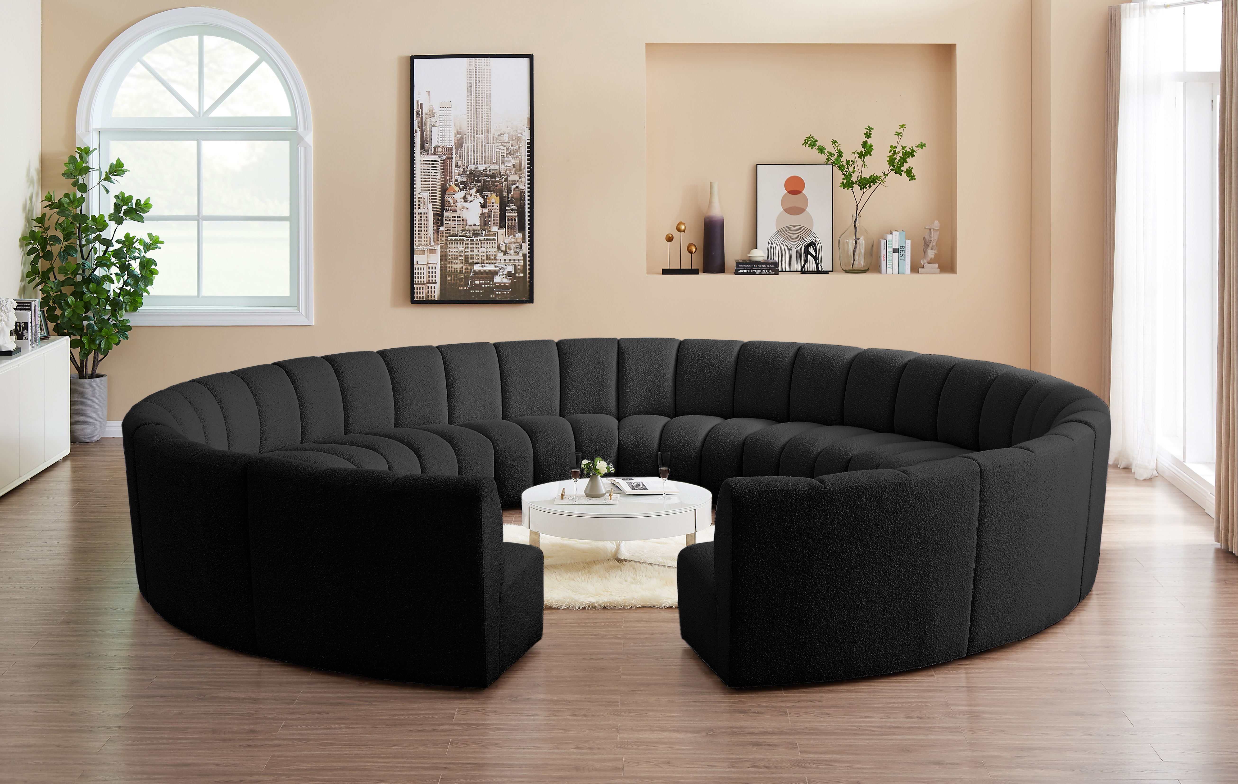 Infinity - 12 Piece Modular Sectional - Black